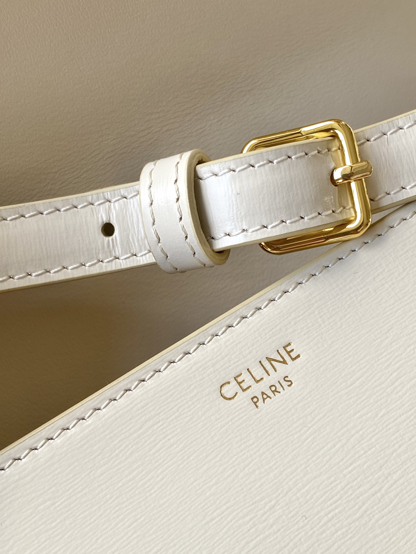 Full-Leather Arch Small Shoulder Bag - Image 8