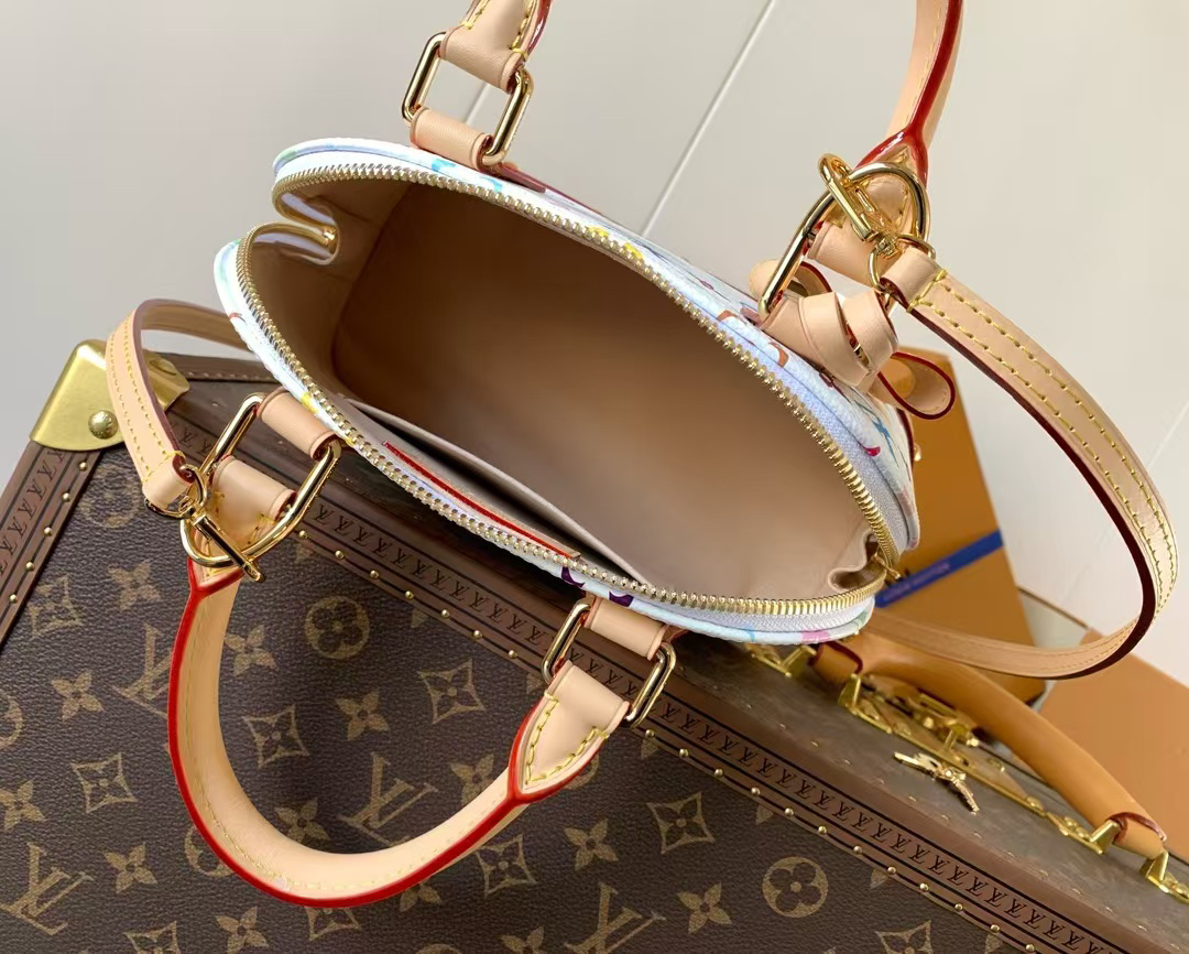 Louis Vuitton Alma BB Monogram Canvas Handbag - Takashi Murakami Collaboration - Image 8