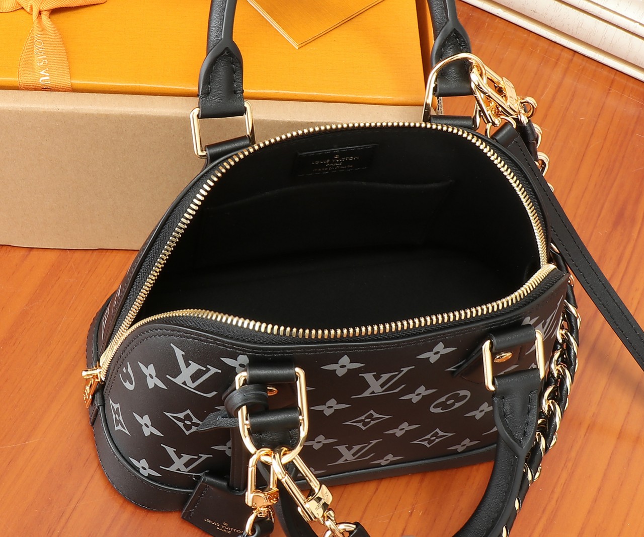 Louis Vuitton Alma BB Monogram Ink Crossbody Bag - Image 8