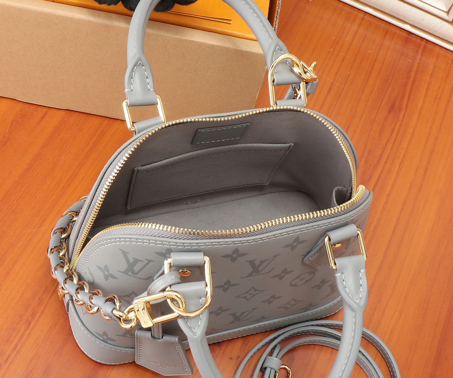 Alma BB Monogram Ink Handbag - Image 8
