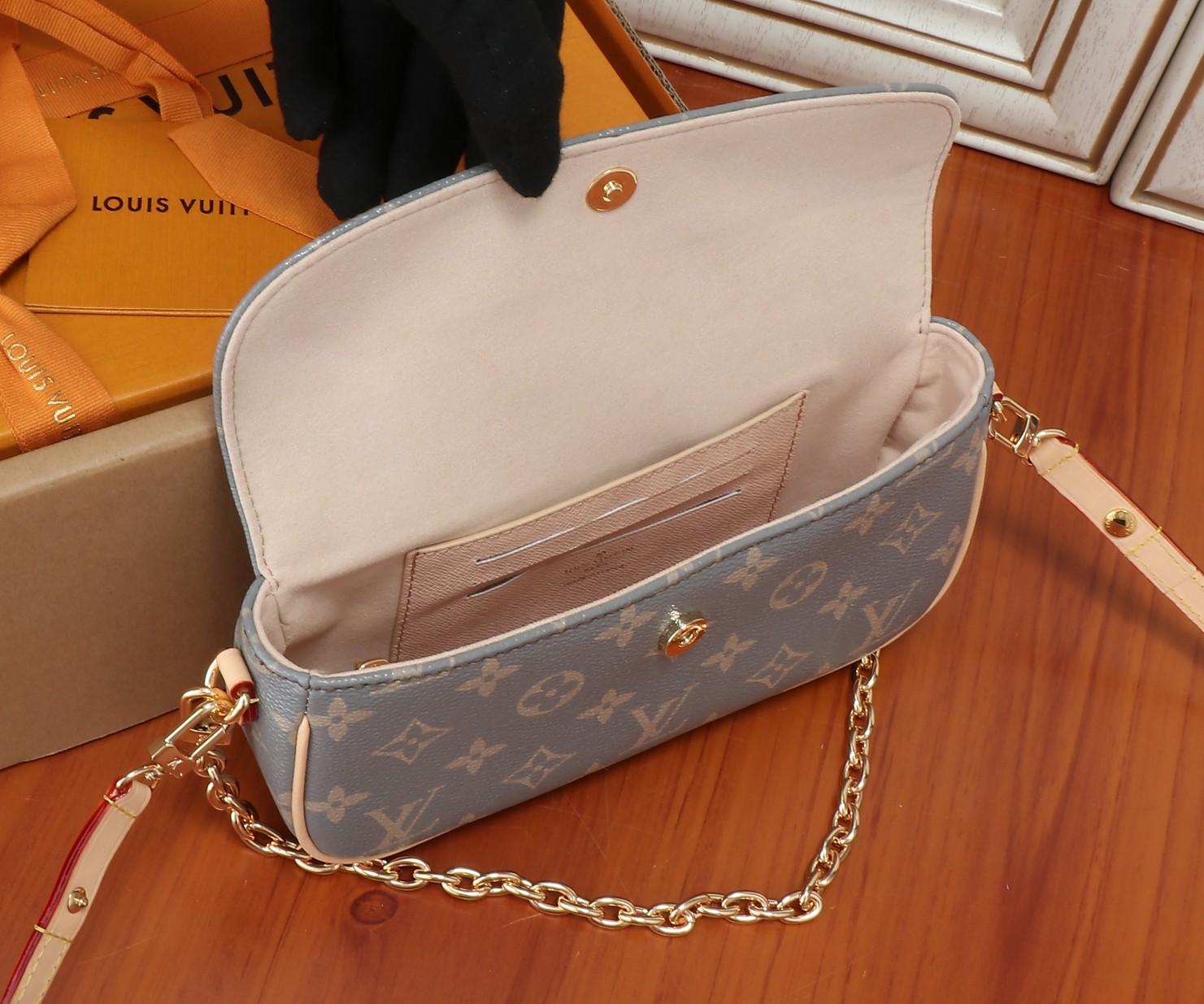 Wallet On Chain Ivy Monogram Crossbody Bag - Image 8
