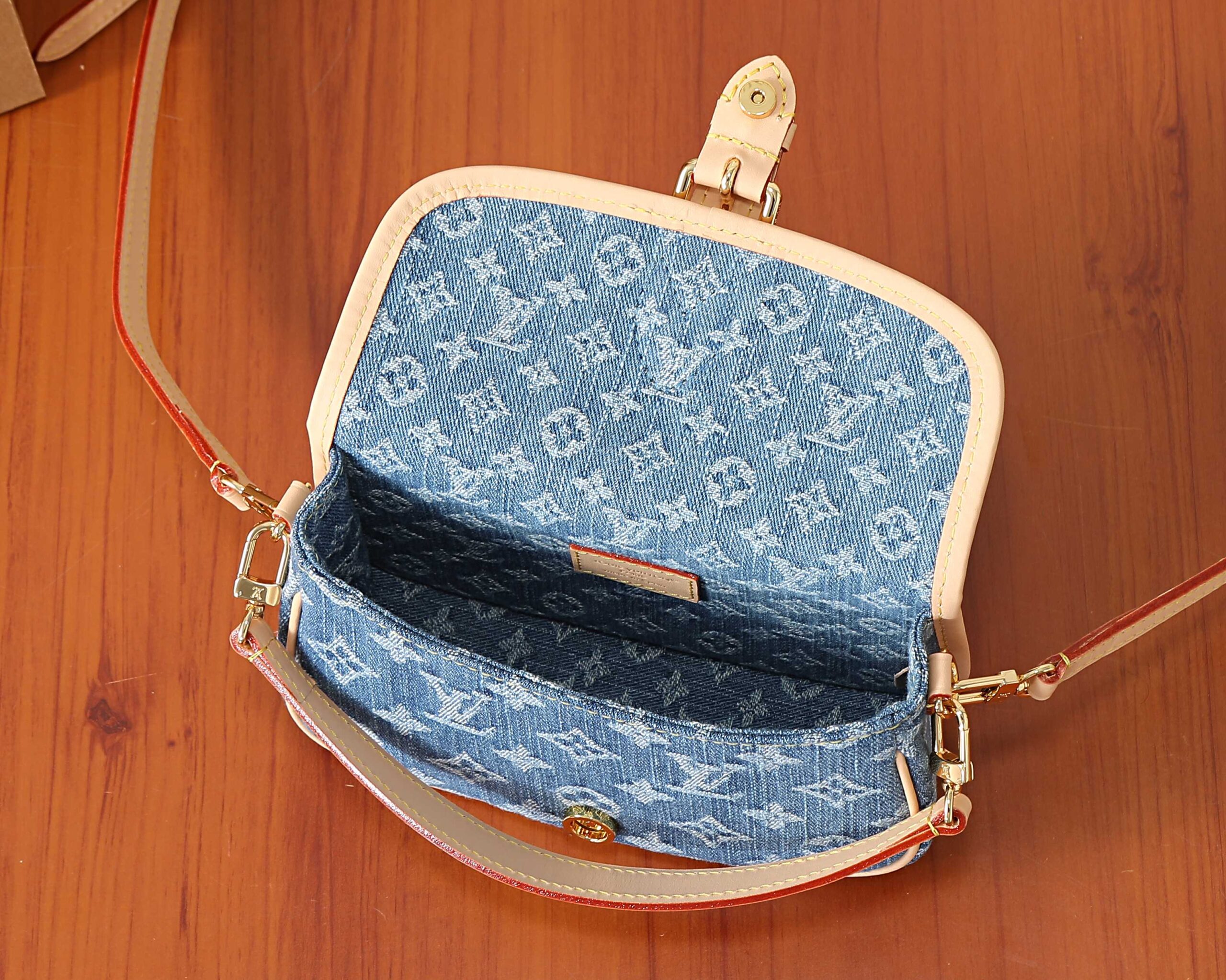 Louis Vuitton Nano Diane Denim Crossbody Bag - Image 8