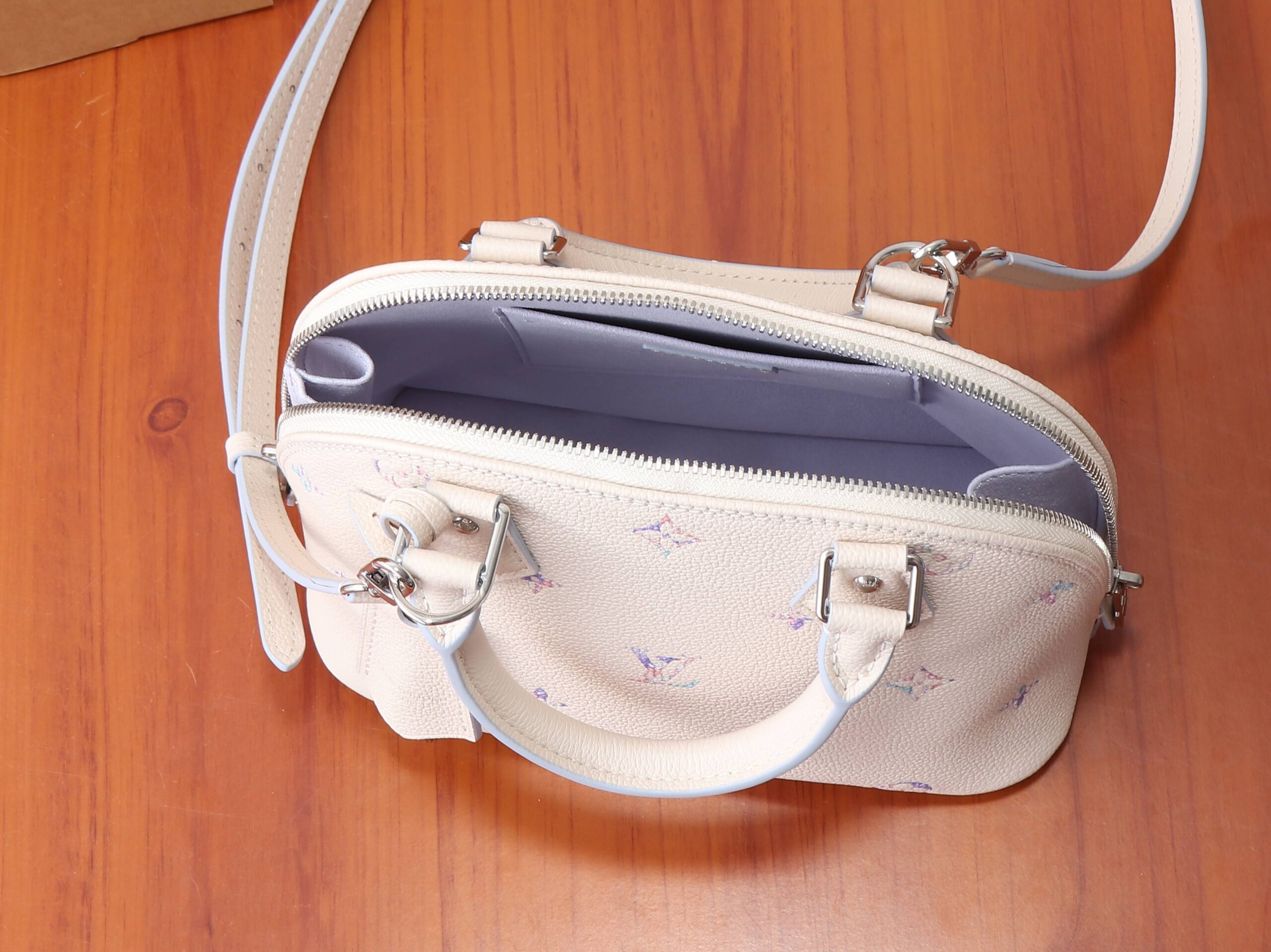 Louis Vuitton Alma BB Monogram Empreinte Leather Handbag - Image 8