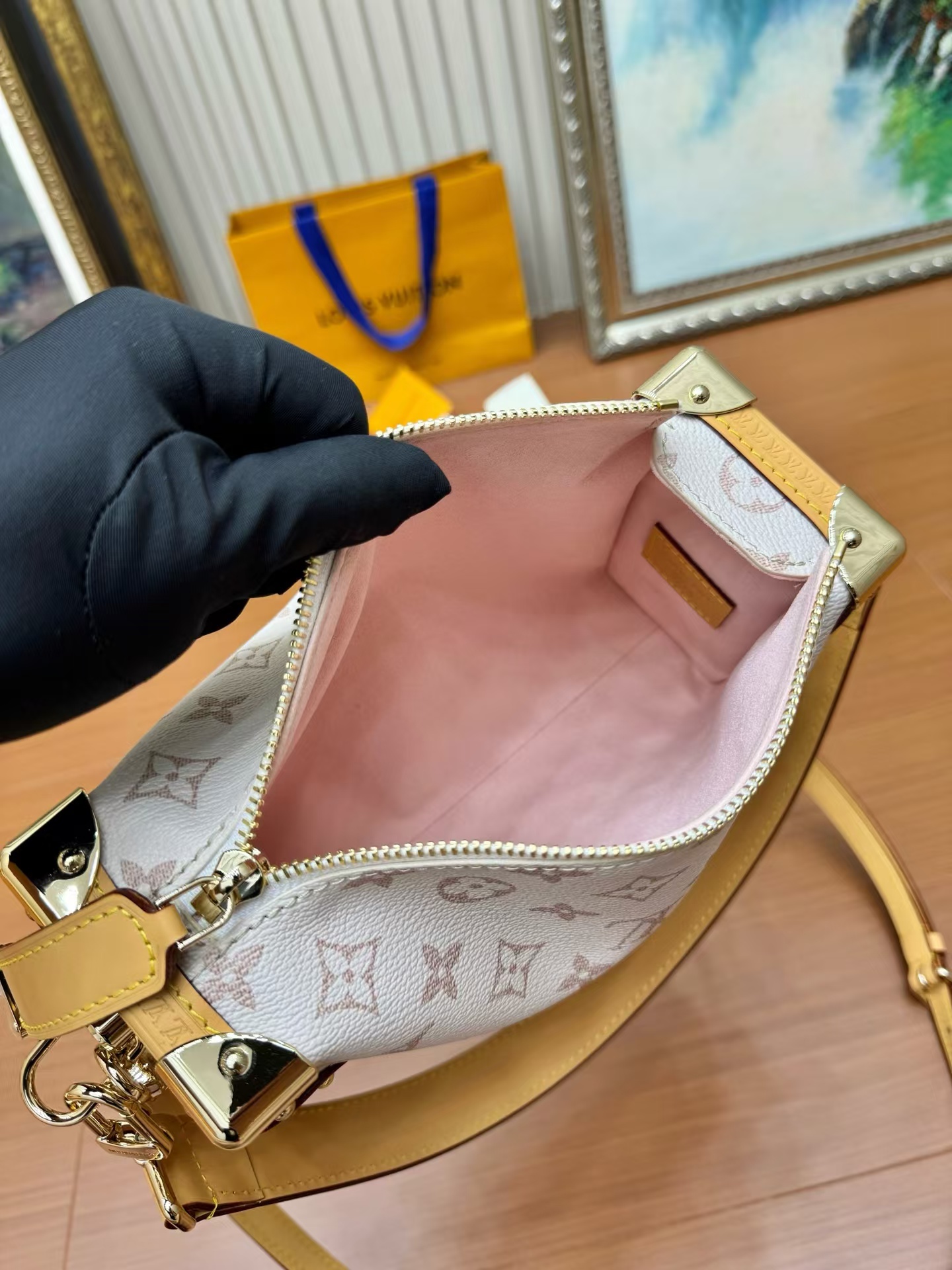 Louis Vuitton Side Trunk Medium Crossbody Bag in Monogram Dune Canvas - Image 8