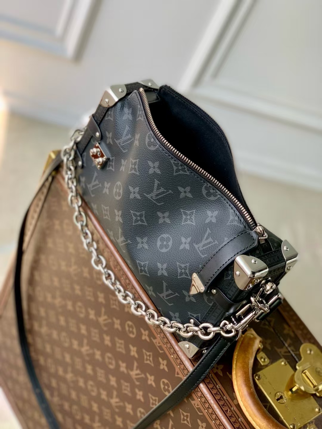 Louis Vuitton Side Trunk East West Crossbody Bag - Image 8