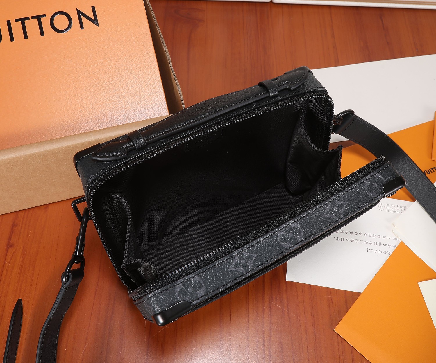 Louis Vuitton Soft Trunk Handle Bag in Monogram Macassar Canvas - Image 8