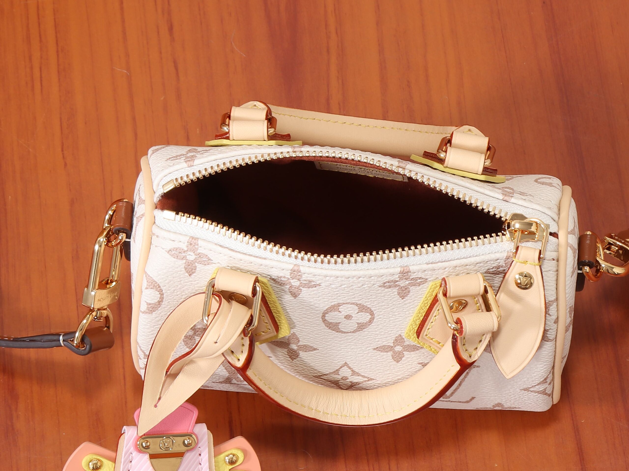 Louis Vuitton Nano Speedy Handbag in Monogram Dune - Image 8