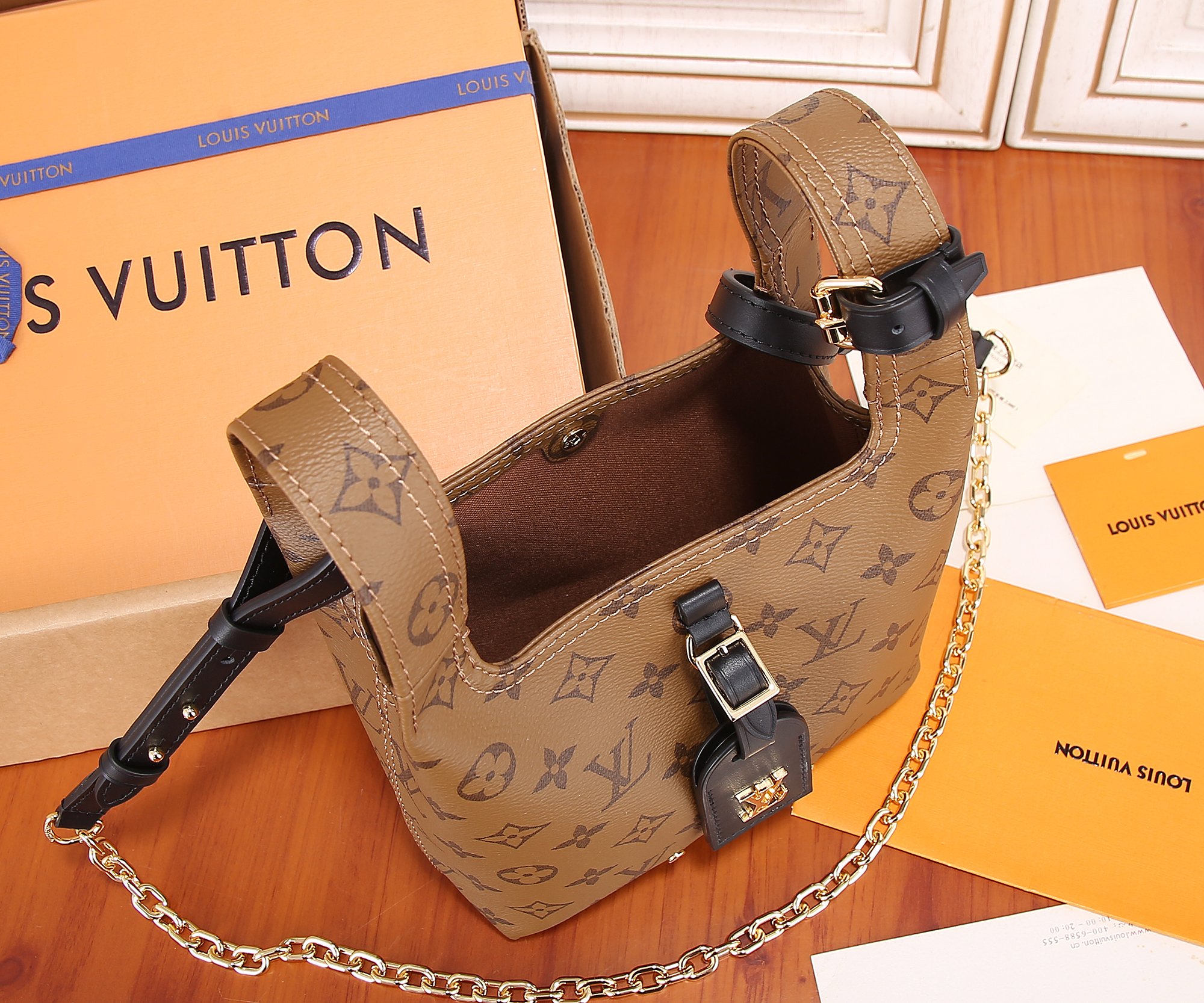 Louis Vuitton Atlantis BB Monogram Reverse Handbag - Image 8