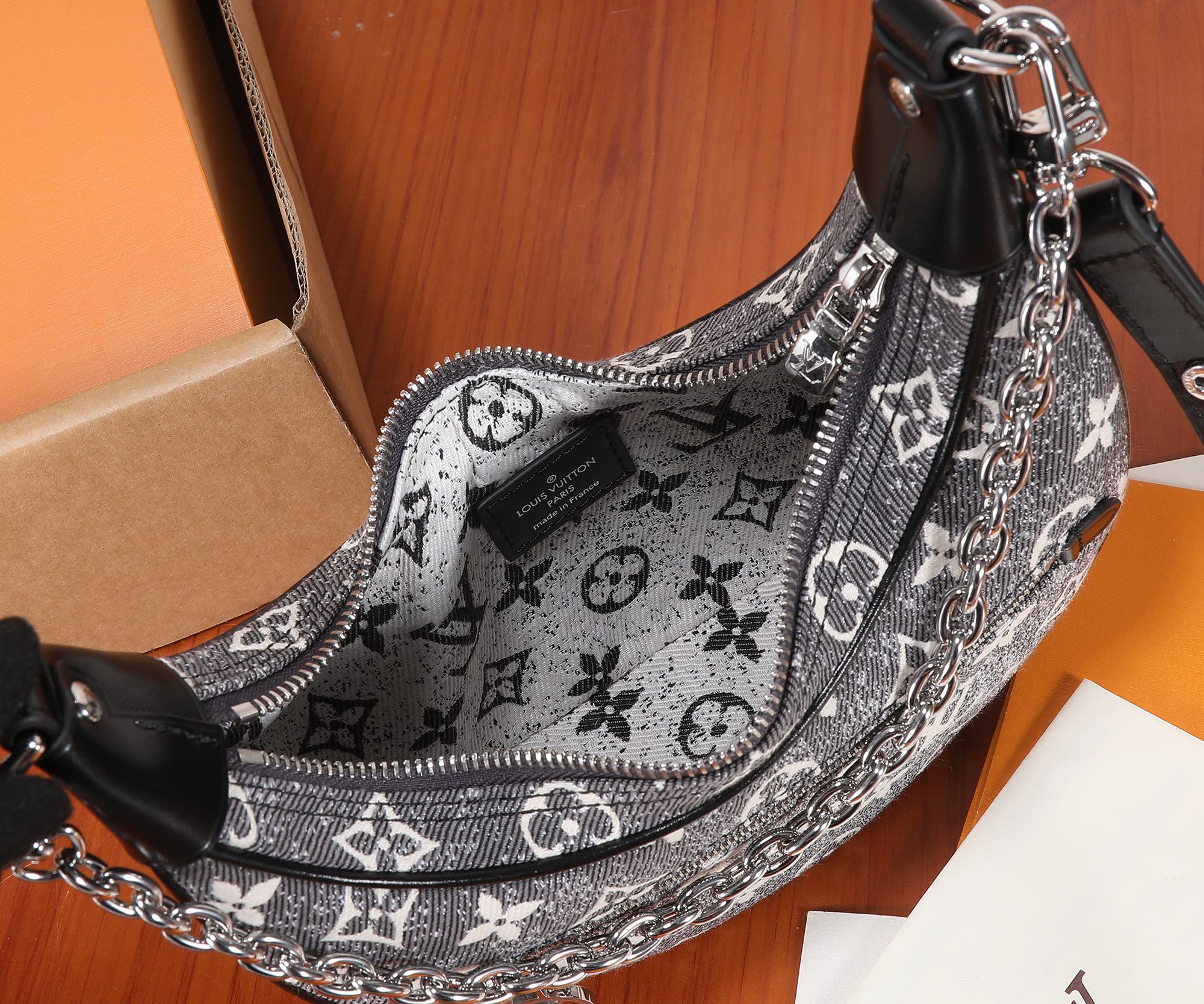 Louis Vuitton Loop Small Shoulder Bag in Monogram Denim - Image 8