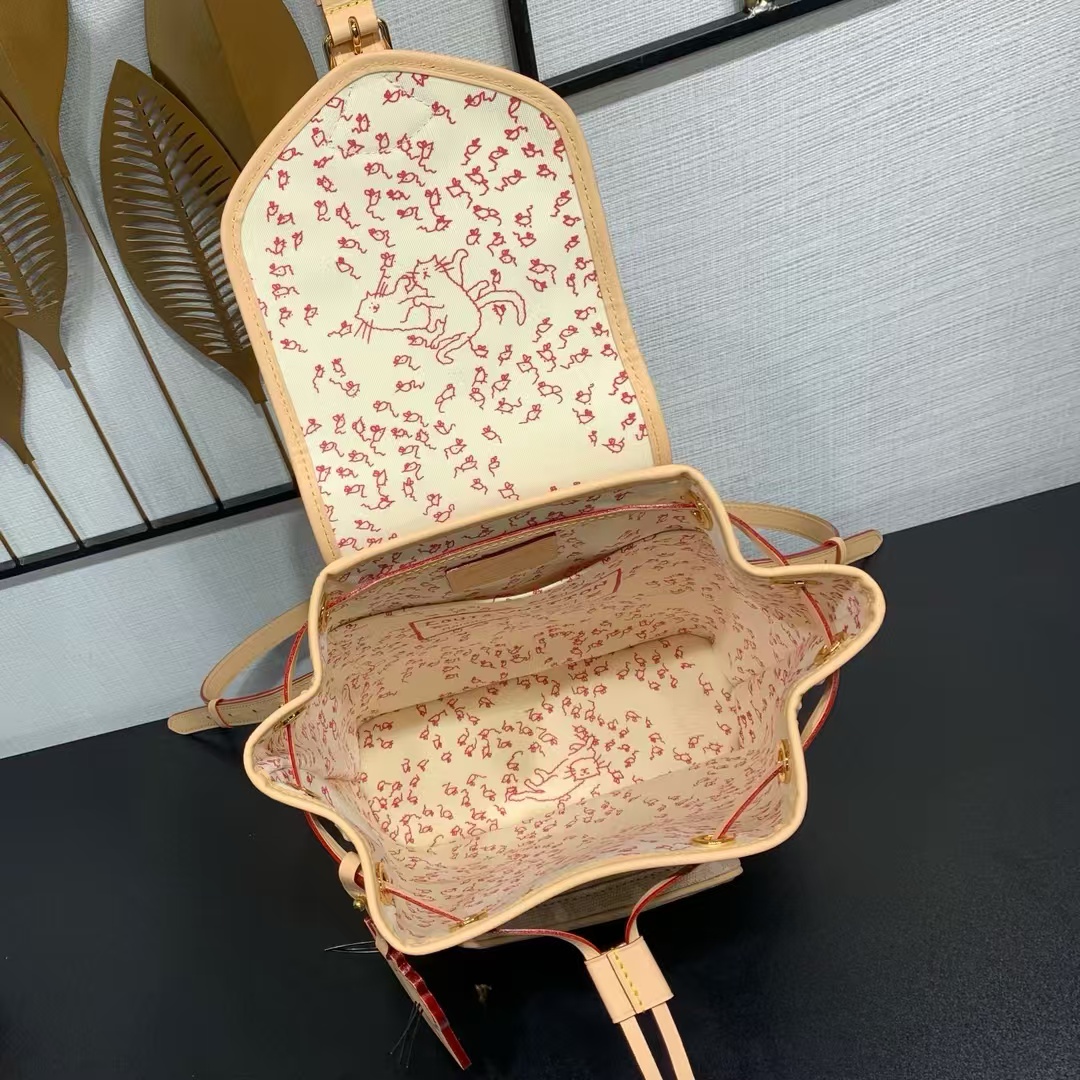 Louis Vuitton Montsouris Mini Backpack in Meowgram Canvas - Image 8