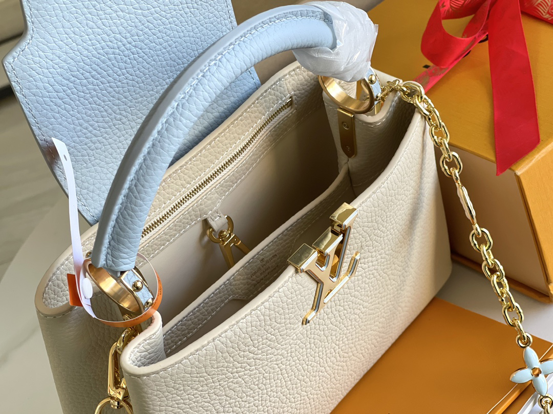 Louis Vuitton Capucines Mini Crossbody Bag in Taurillon Leather - Image 8