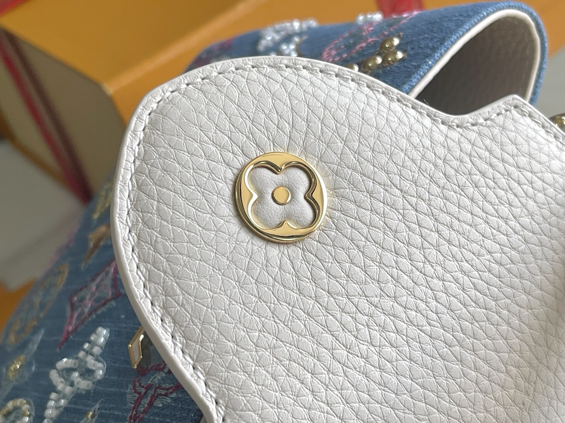 Capucines BB Handbag in Denim - Image 8