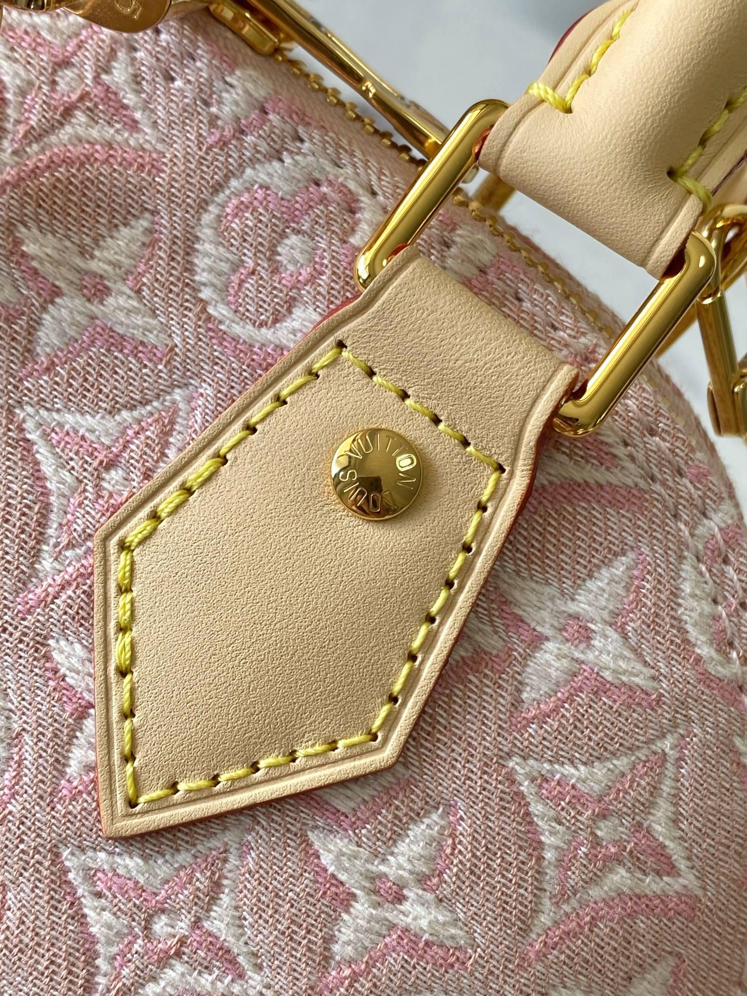 Louis Vuitton Alma BB Handbag M2A378 in Pink Embroidered Canvas - Image 8