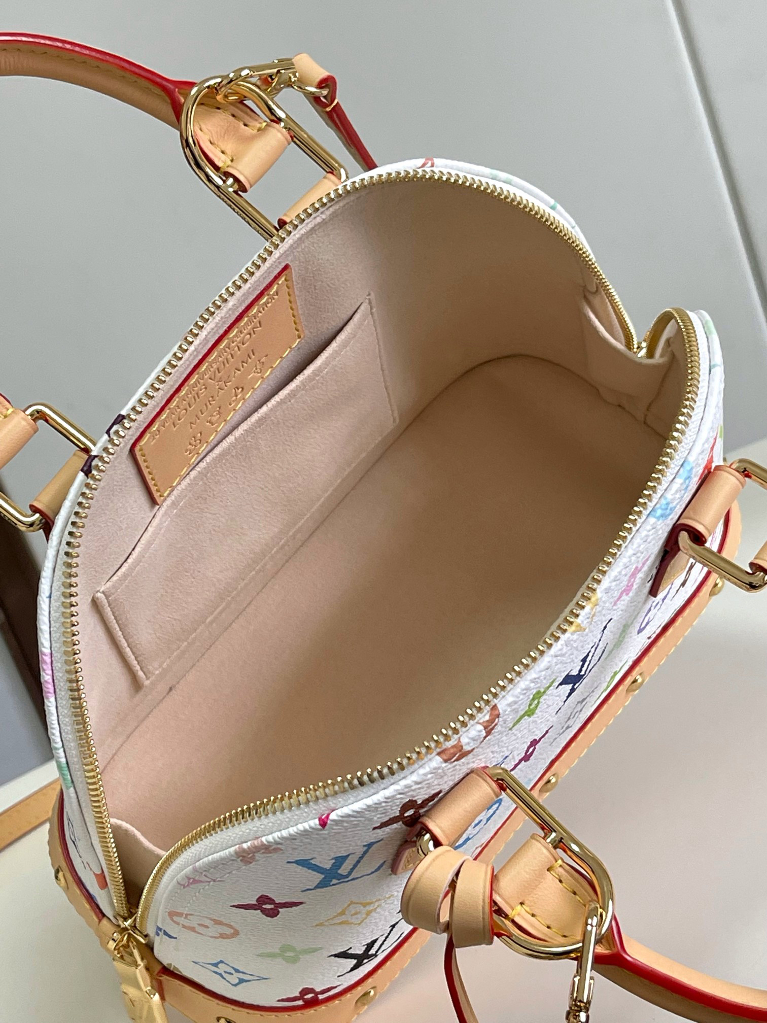 Louis Vuitton Alma BB Handbag from the Louis Vuitton x Takashi Murakami Collaboration - Image 8