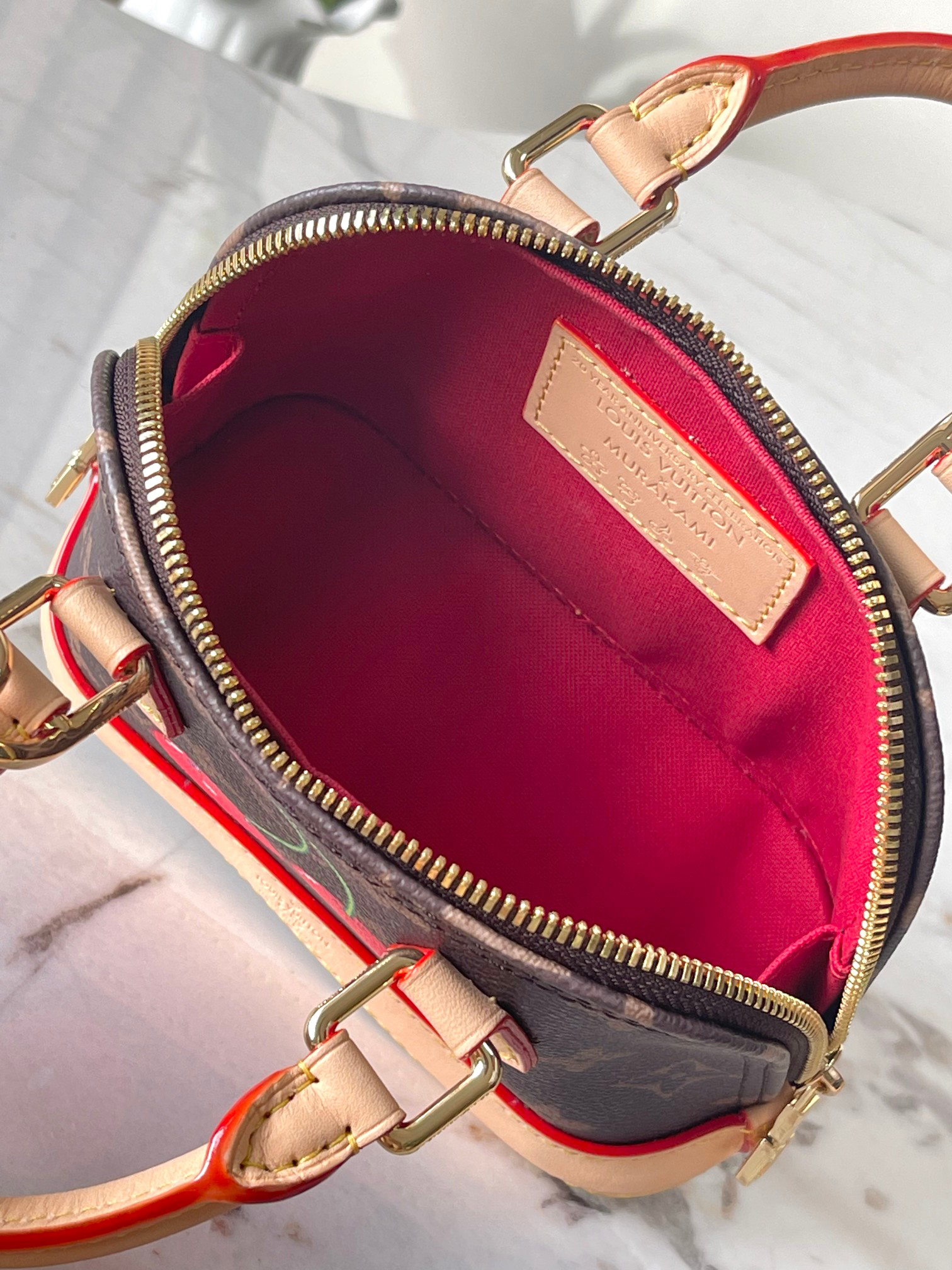 Louis Vuitton Nano Alma Monogram Cherry Handbag - Image 8