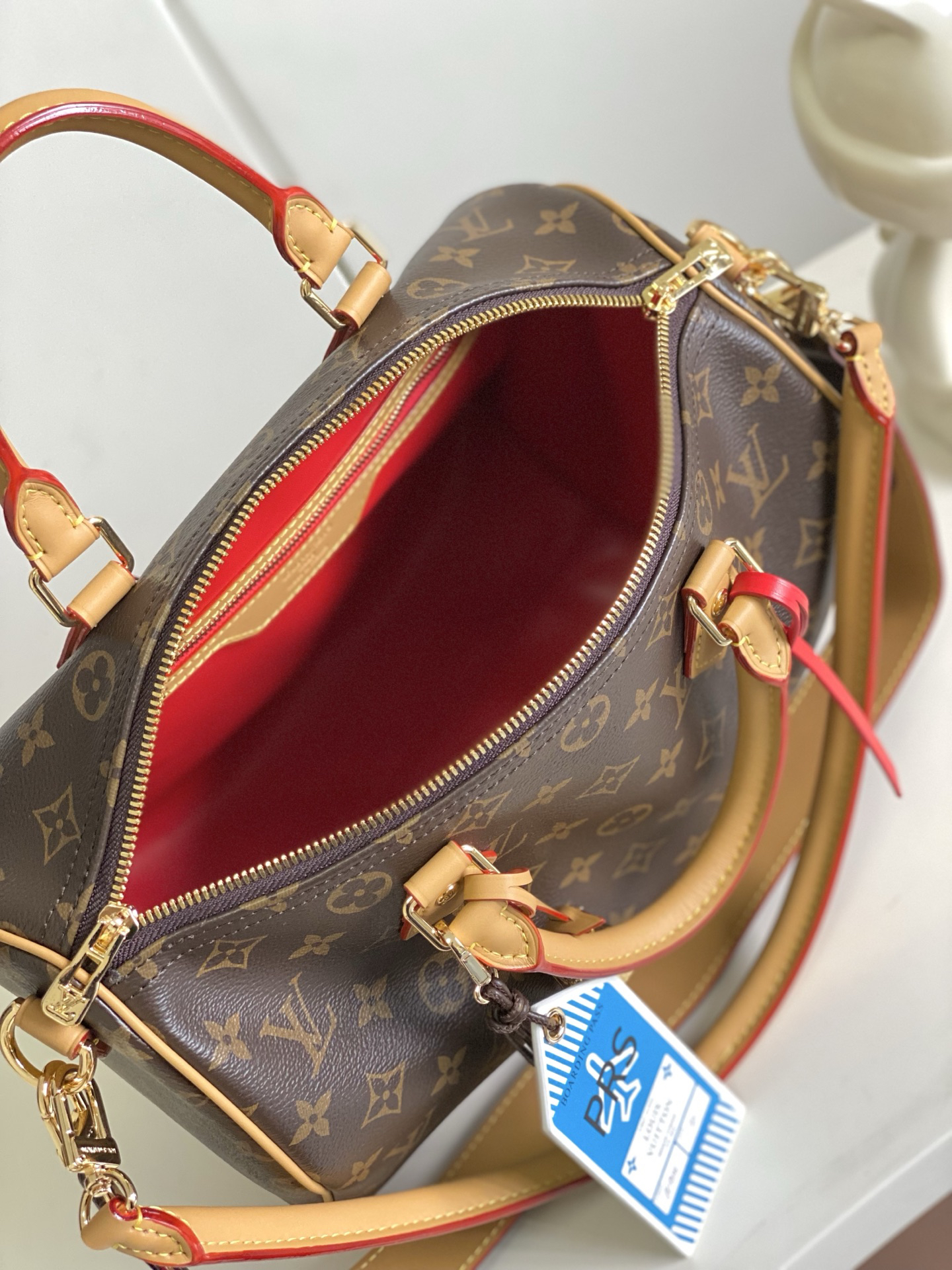 Louis Vuitton Speedy Soft 30 Dark Monogram Handbag - Image 8