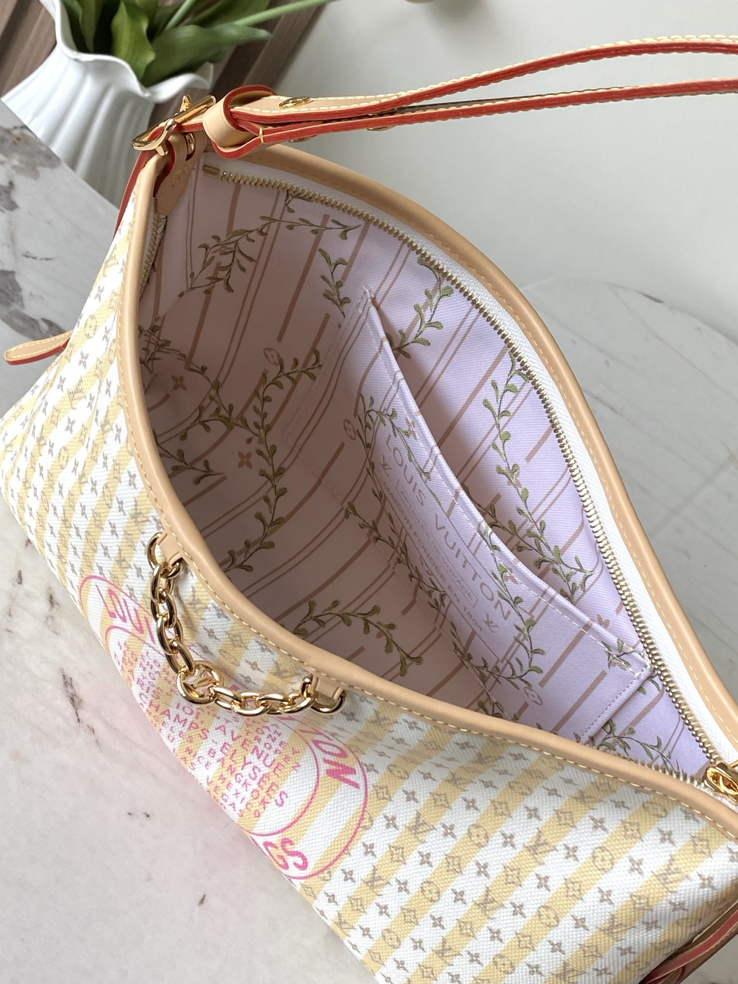 Louis Vuitton Carryall East West Bag in LV Stamp Monogram Canvas - Image 8