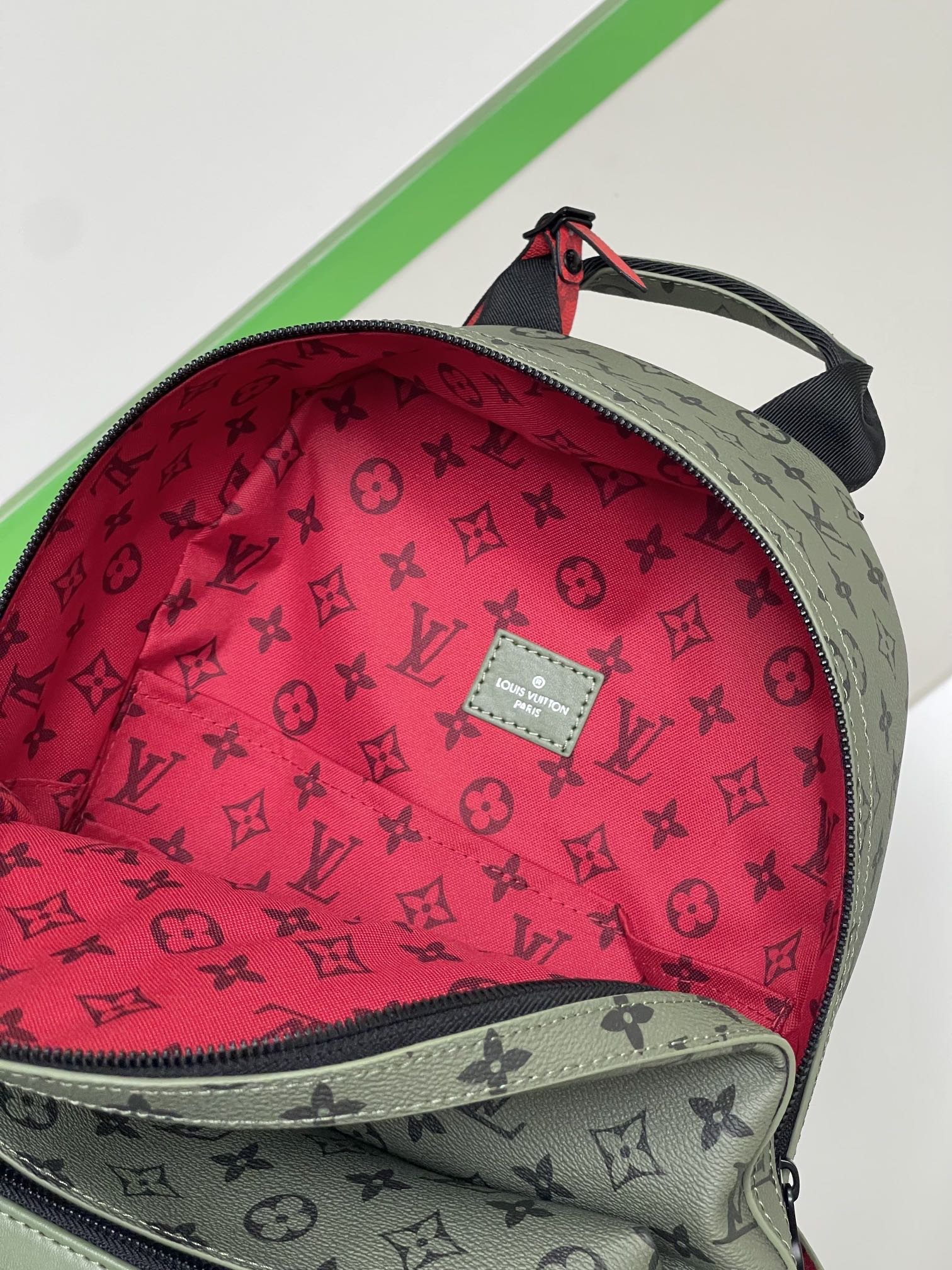 Louis Vuitton Discovery Small Backpack M46802 – Green Monogram Coated Canvas - Image 8