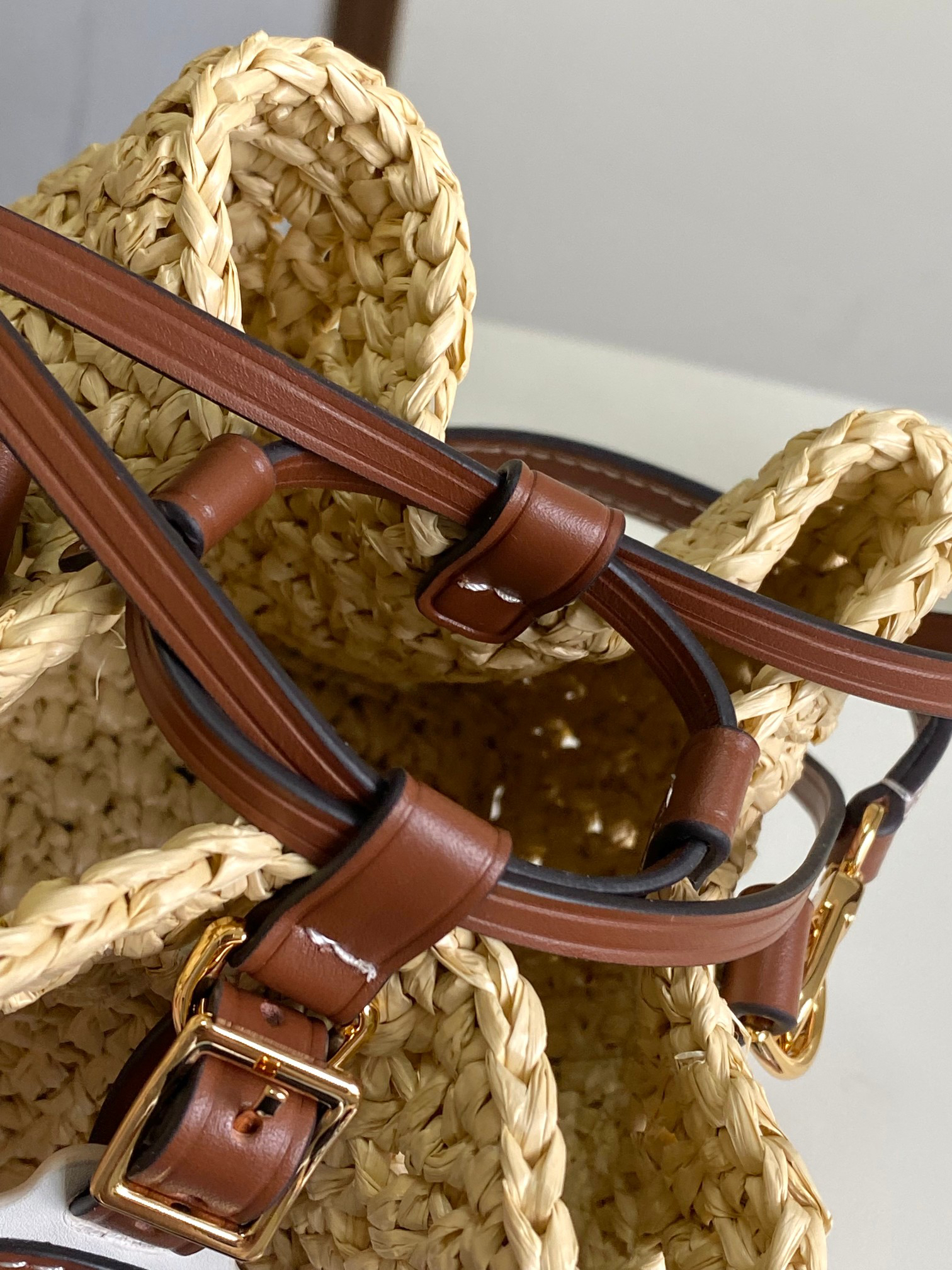 Noe Purse Woven Bucket Handbag M83521 - Image 8