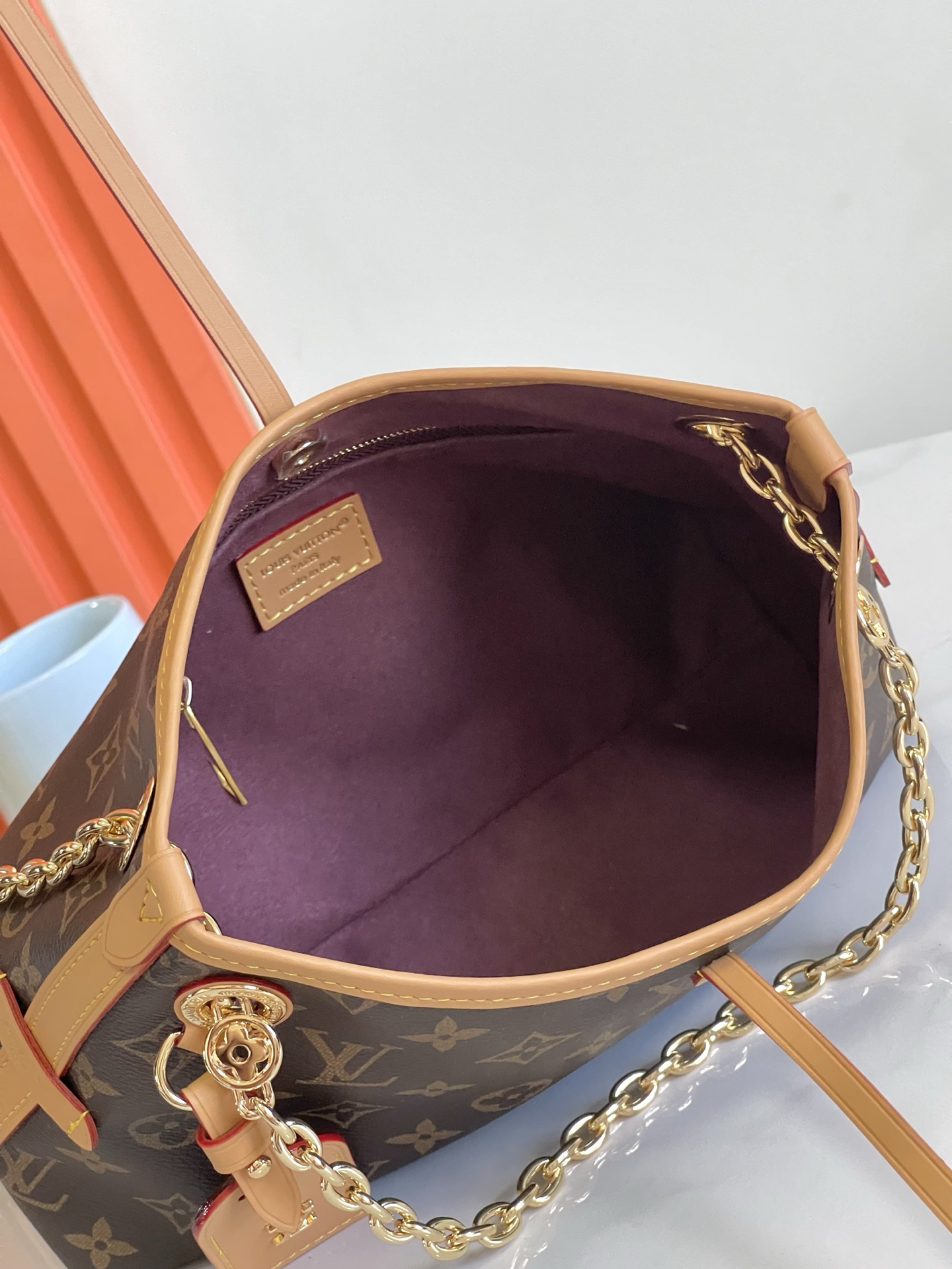 Louis Vuitton CarryAll BB Monogram Canvas Chain Bag - Image 8