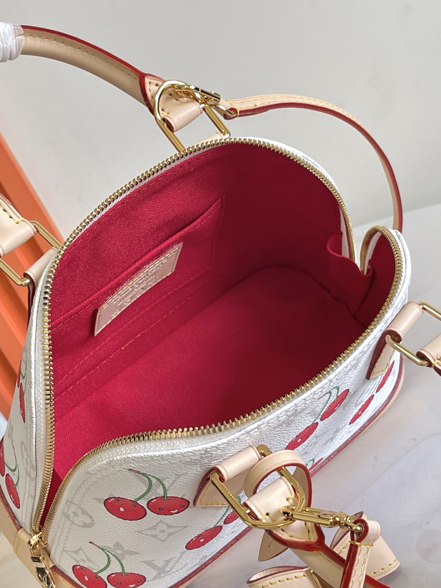 Louis Vuitton x Takashi Murakami Alma BB M14234 Cherry Handbag - Image 8