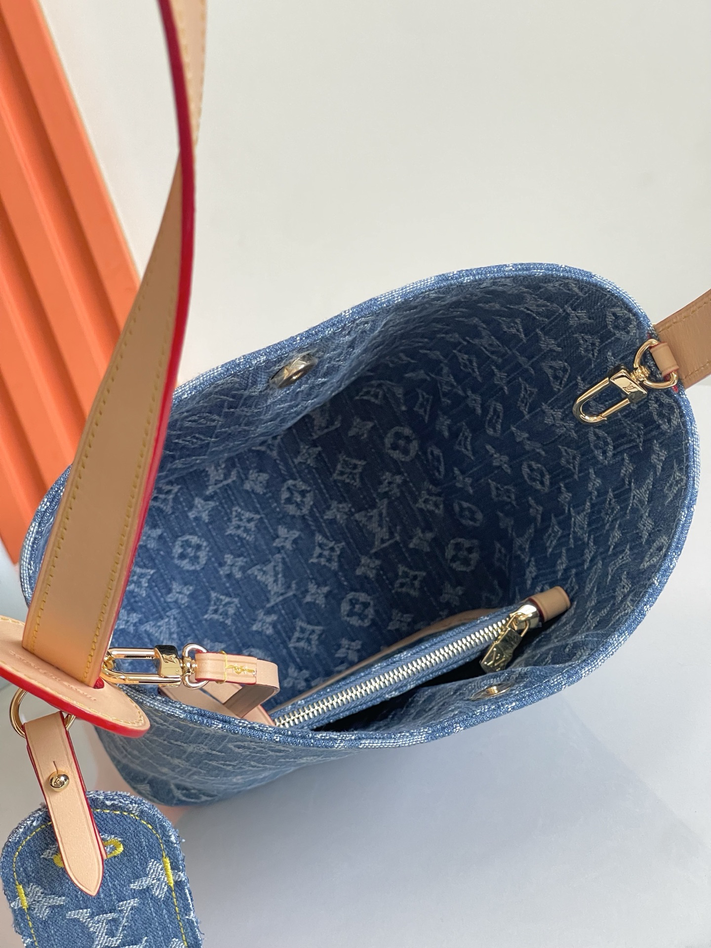 Louis Vuitton M28107 Denim All In BB Bucket Bag - Image 8