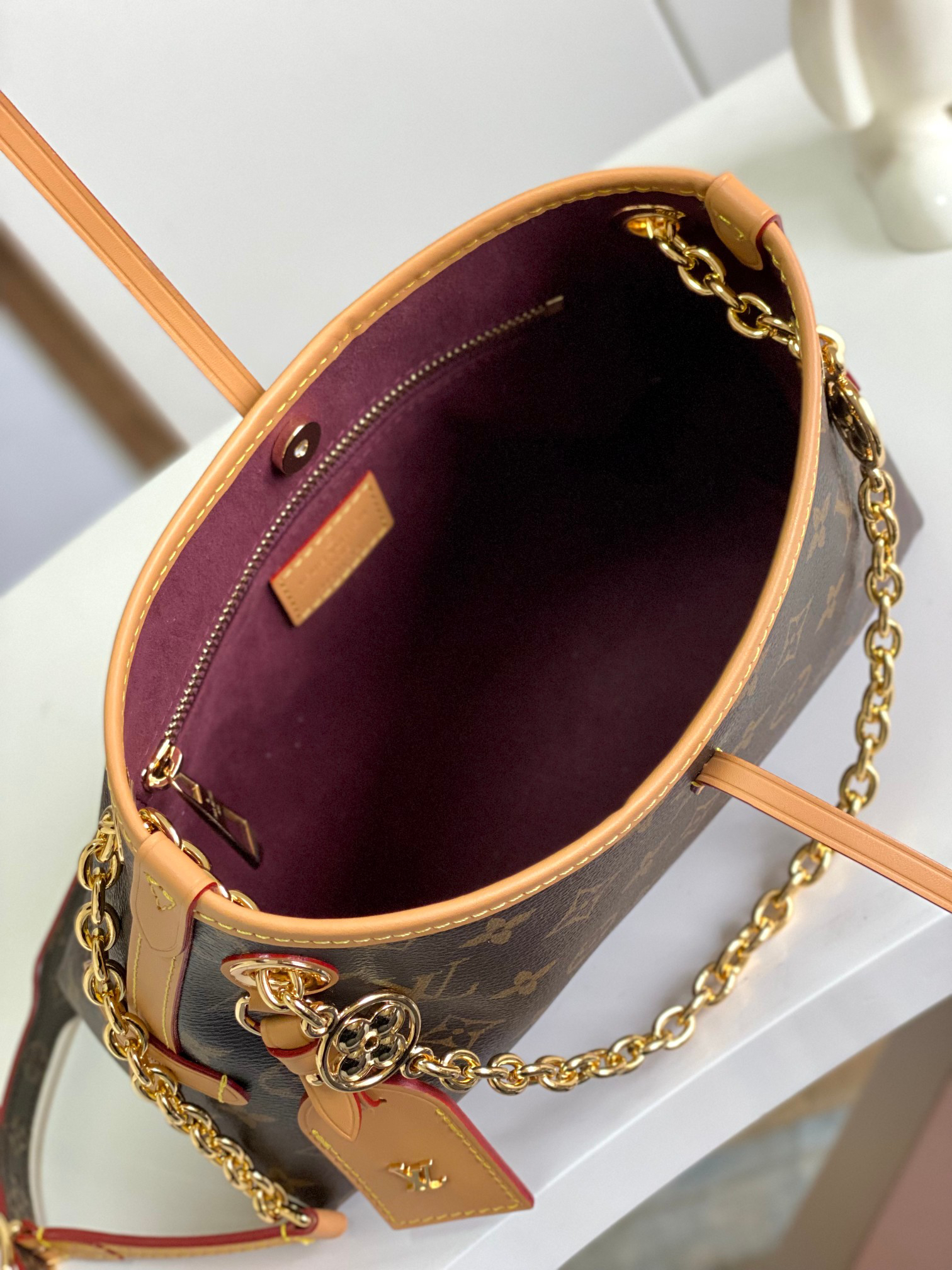 Louis Vuitton CarryAll BB Monogram Canvas Crossbody Bag - Image 8