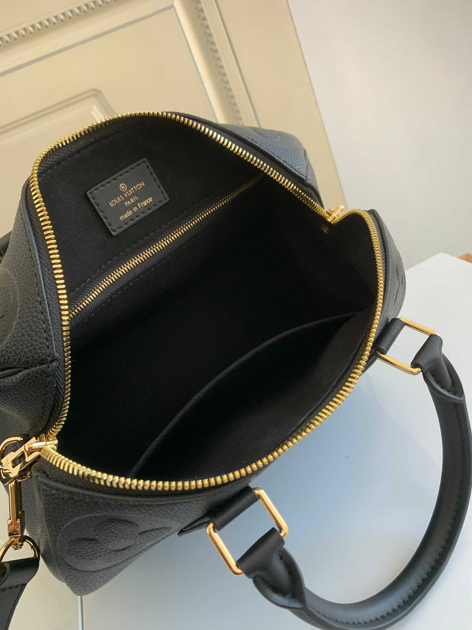 Louis Vuitton Speedy Bandoulière 25 Monogram Empreinte Leather Bag - Image 8