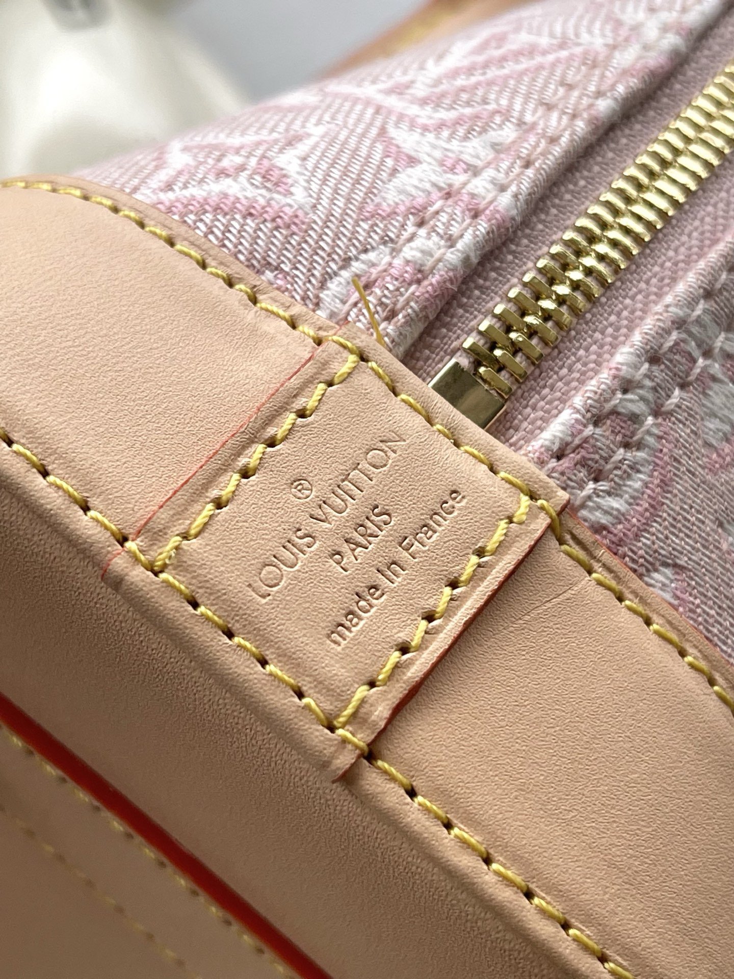 Louis Vuitton Alma BB Pink Floral Embroidered Canvas Handbag - Image 8