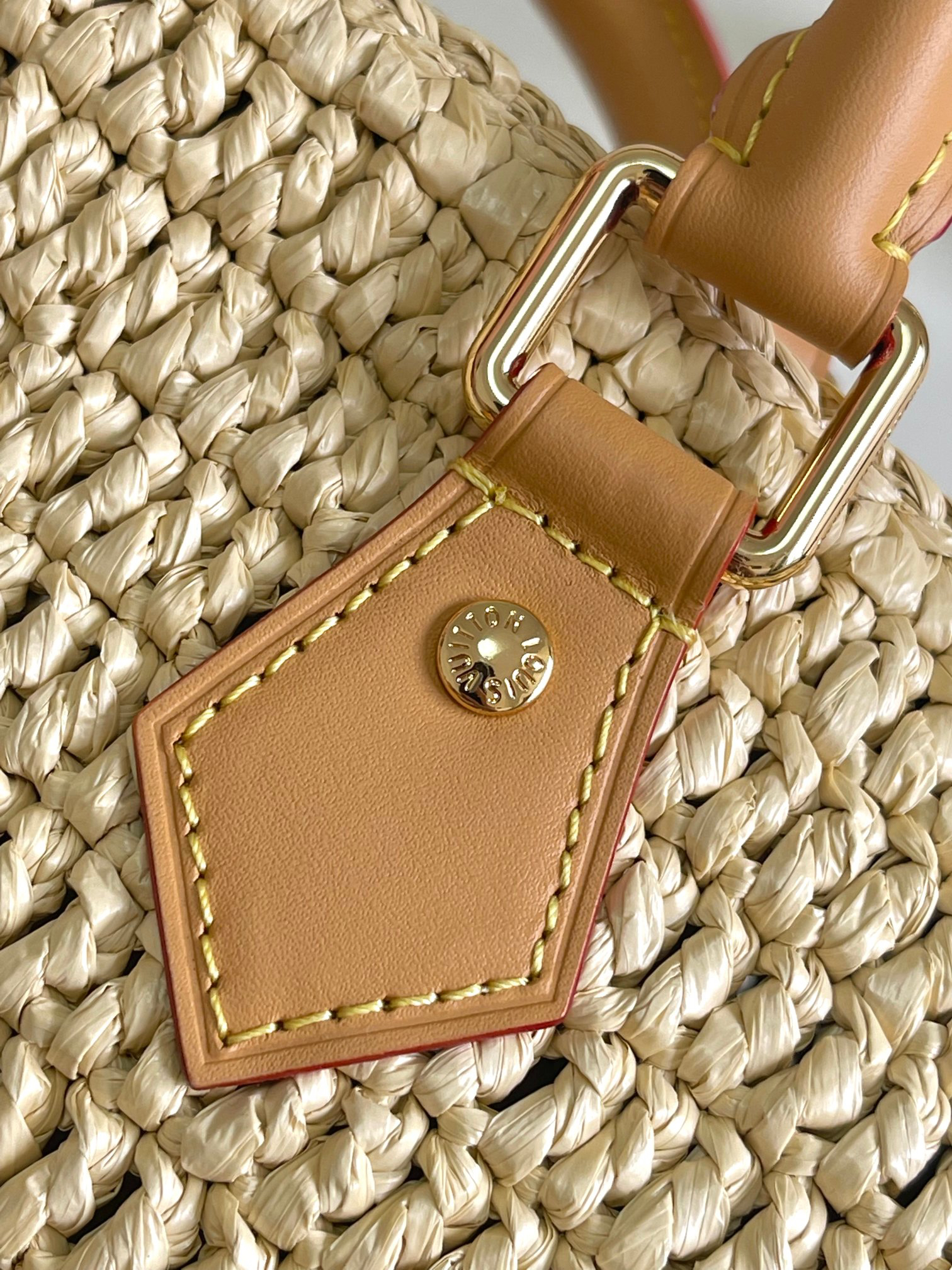 Louis Vuitton Speedy 30 Bandoulière Raffia Handbag - Image 8