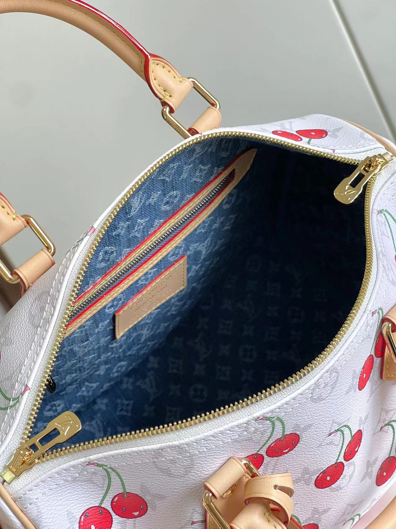Louis Vuitton Speedy Soft 30 Cherry Pillow Handbag - Image 8