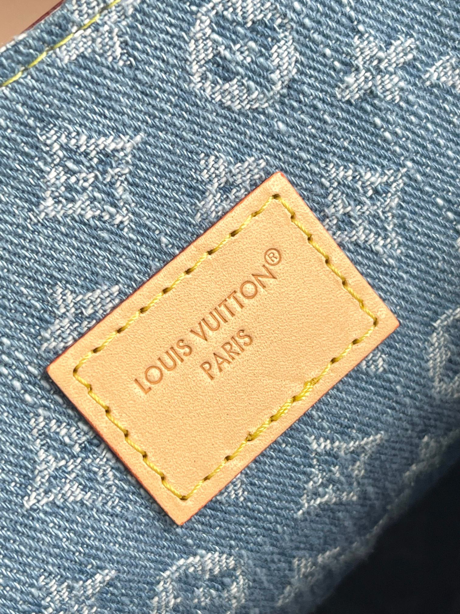 Louis Vuitton Dauphine Soft Large Denim Shoulder Bag - Image 8