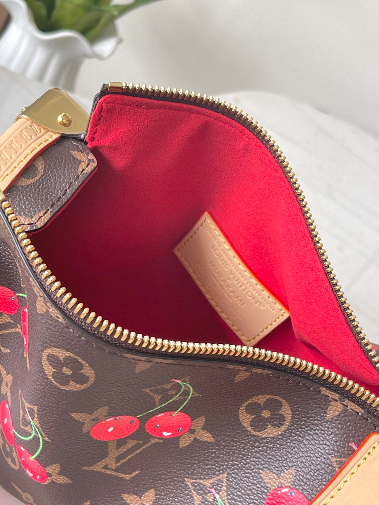 Louis Vuitton Side Trunk Medium Handbag M14278 Monogram Cherry - Image 8