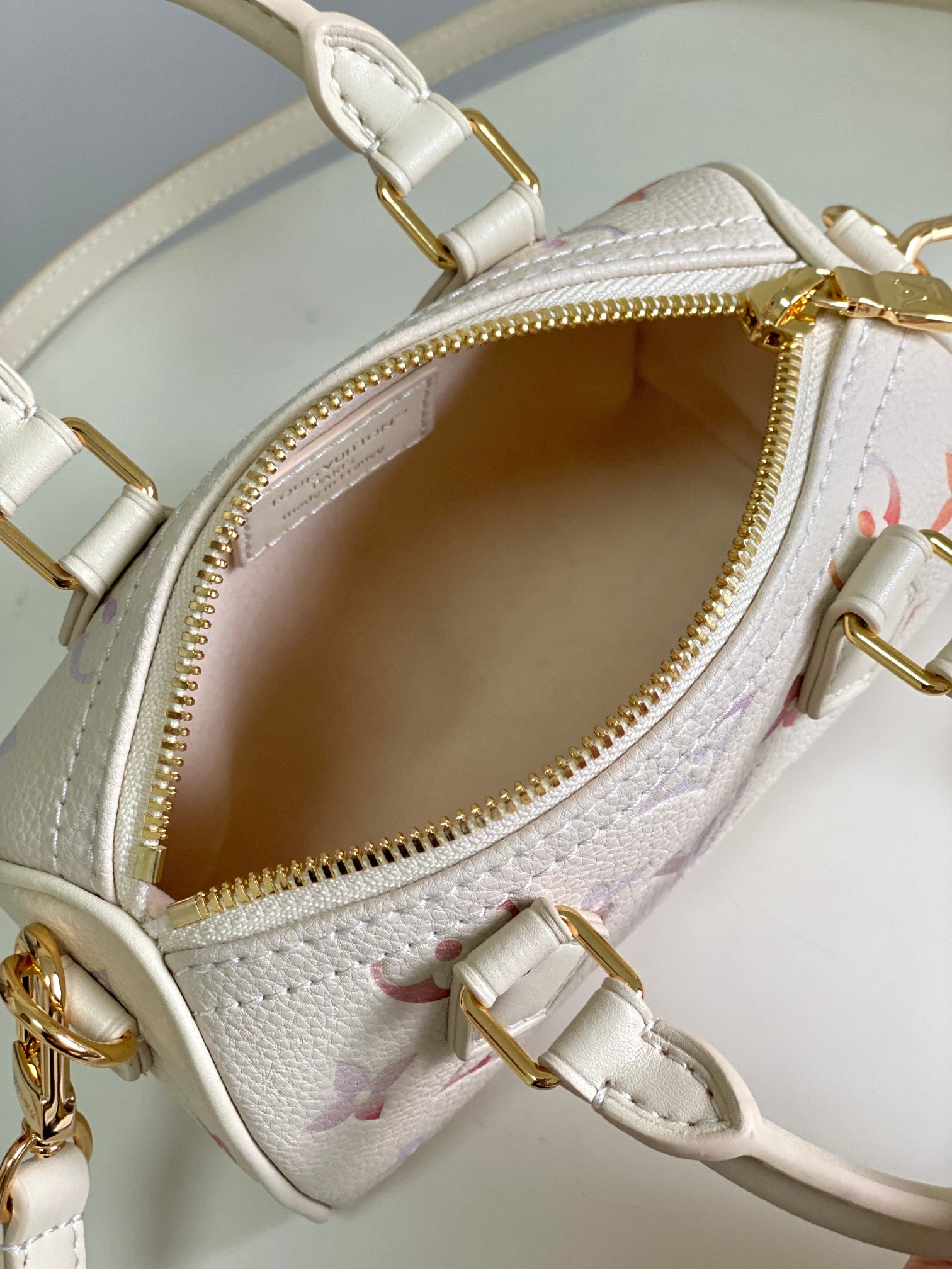 Louis Vuitton Nano Speedy Bag M25591, White Gradient - Image 8
