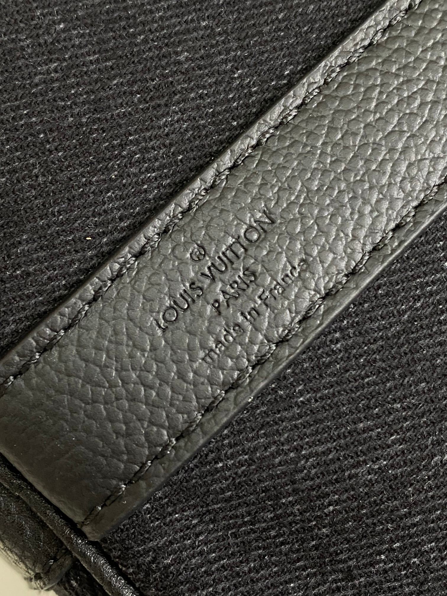 Louis Vuitton Keepall Bandoulière 50 Travel Bag M13966 in Black LV Blason Denim - Image 8