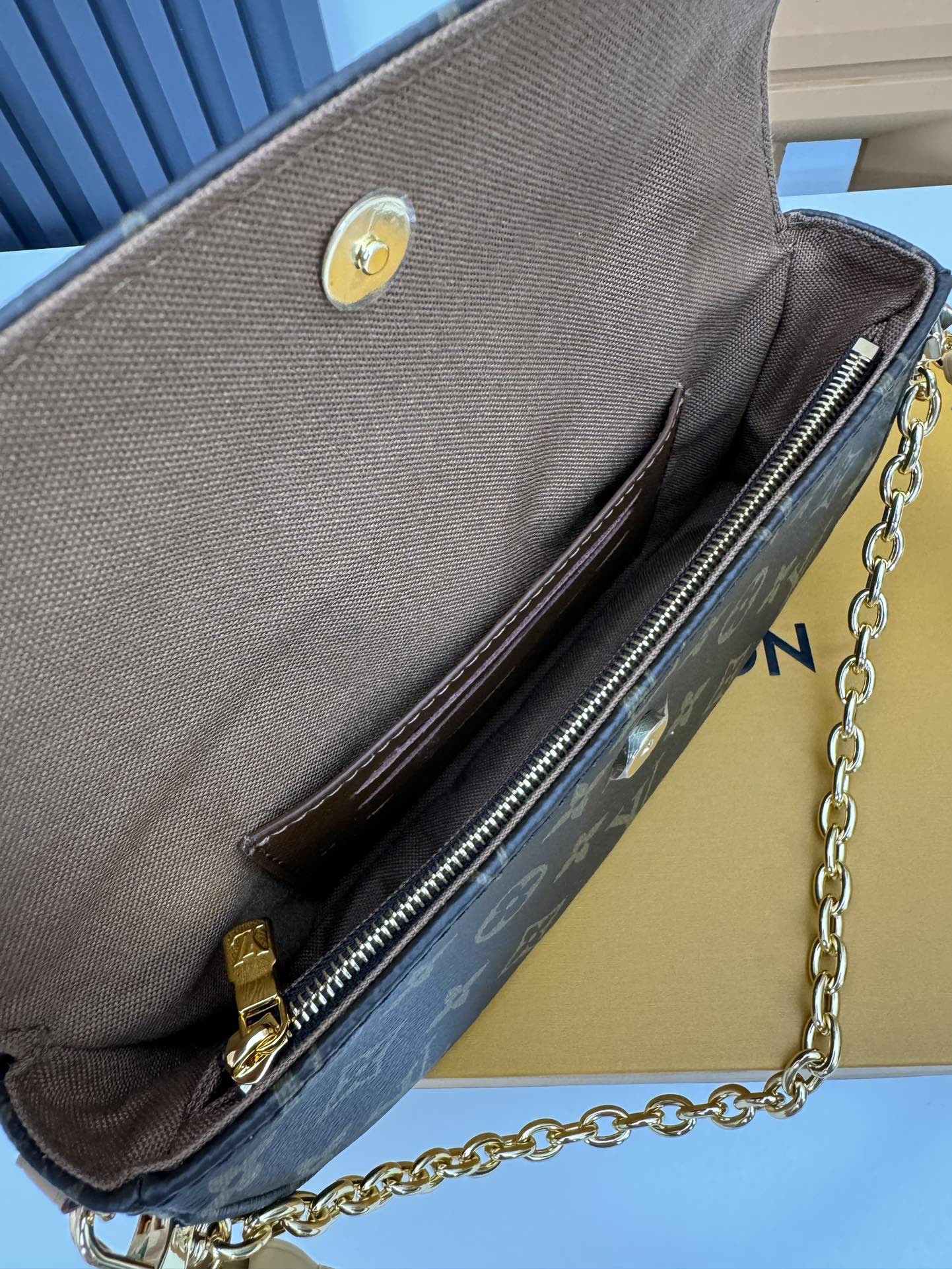Wallet On Chain Monogram Crossbody Bag - Image 8