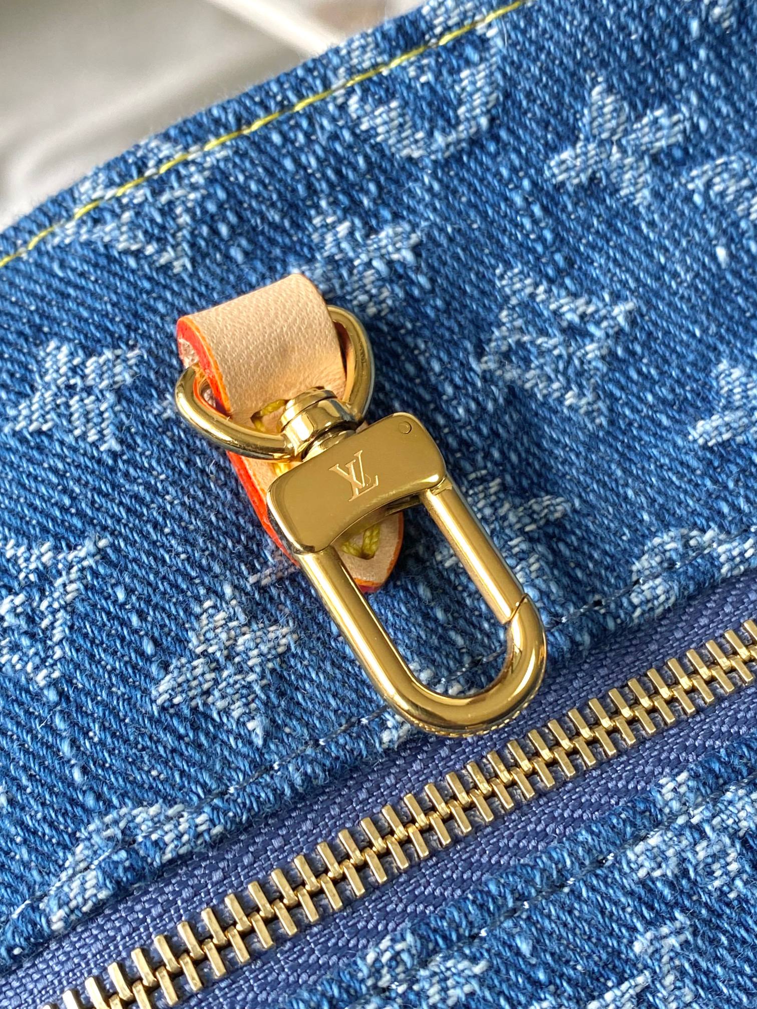 Louis Vuitton OnTheGo Small Denim Handbag - Image 8