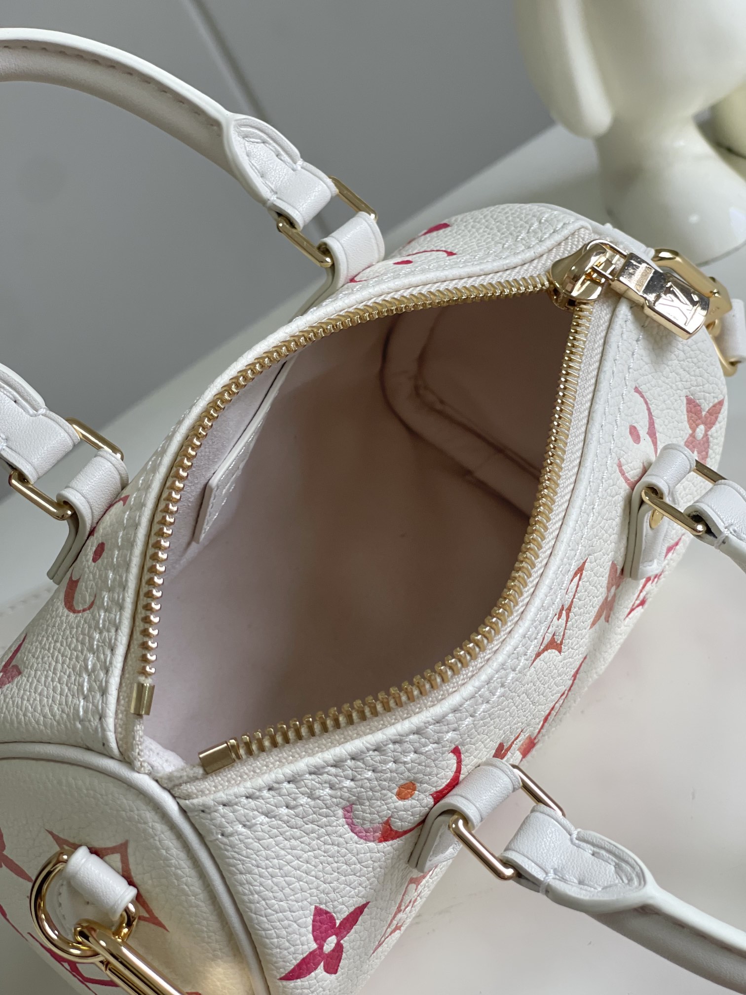 Louis Vuitton Nano Speedy Handbag in Monogram Empreinte Leather - Image 8
