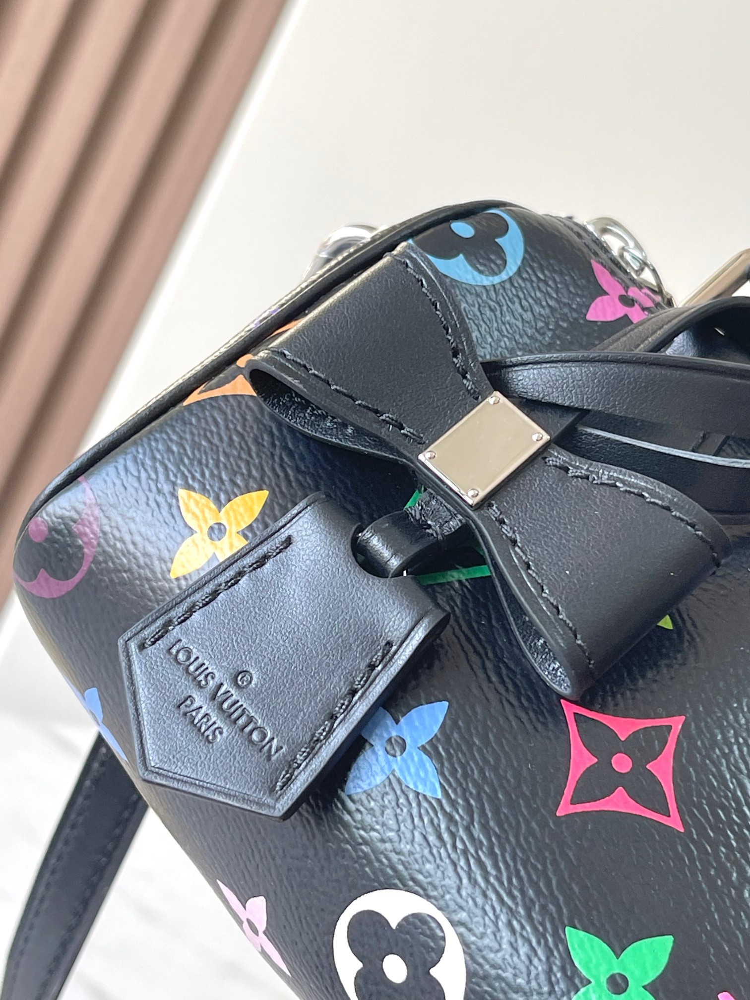 Louis Vuitton Nano Speedy Handbag - Black Leather - Image 8