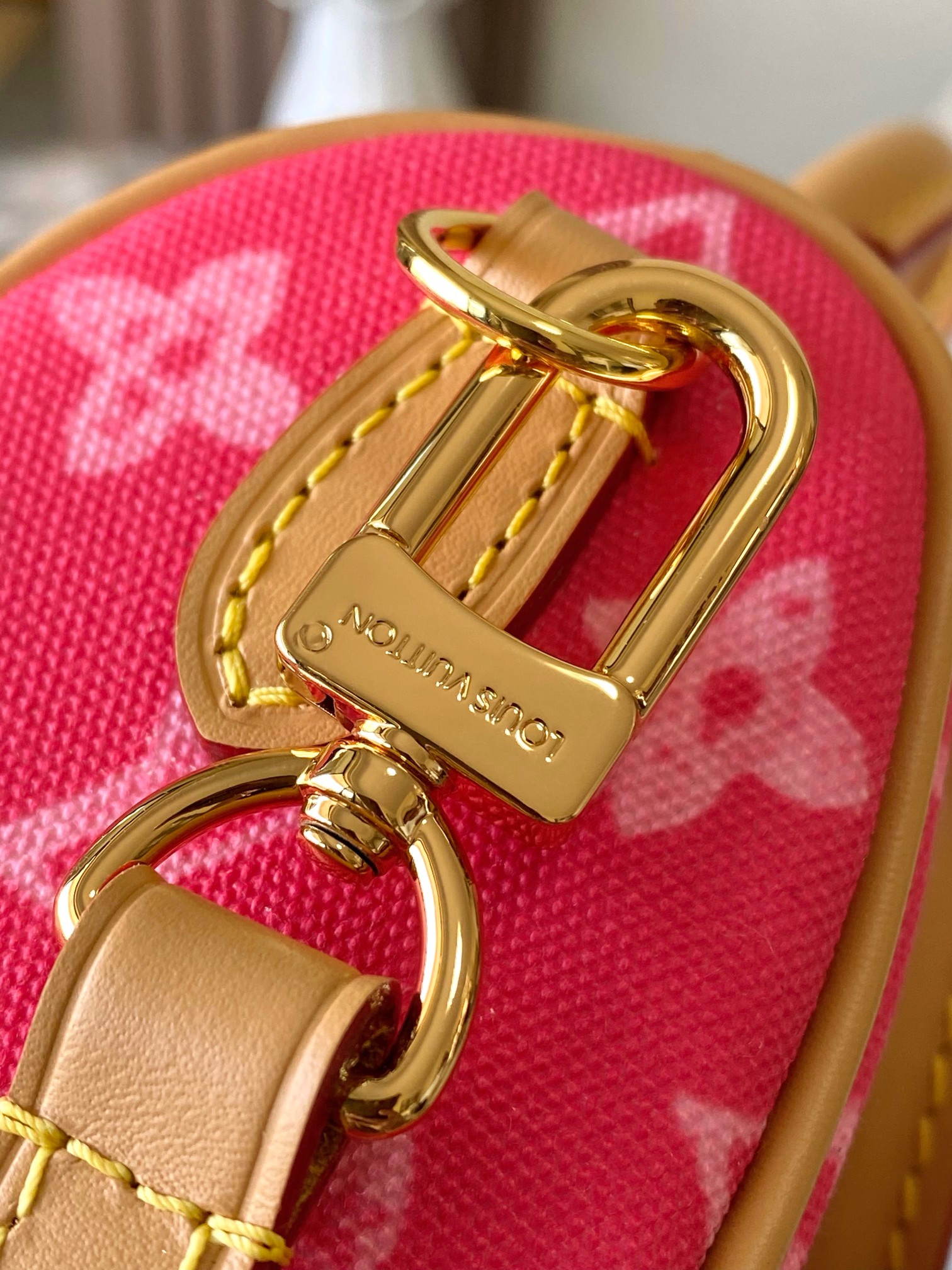 Louis Vuitton Nano Speedy Handbag - Pink Multicolor Monogram - Image 8