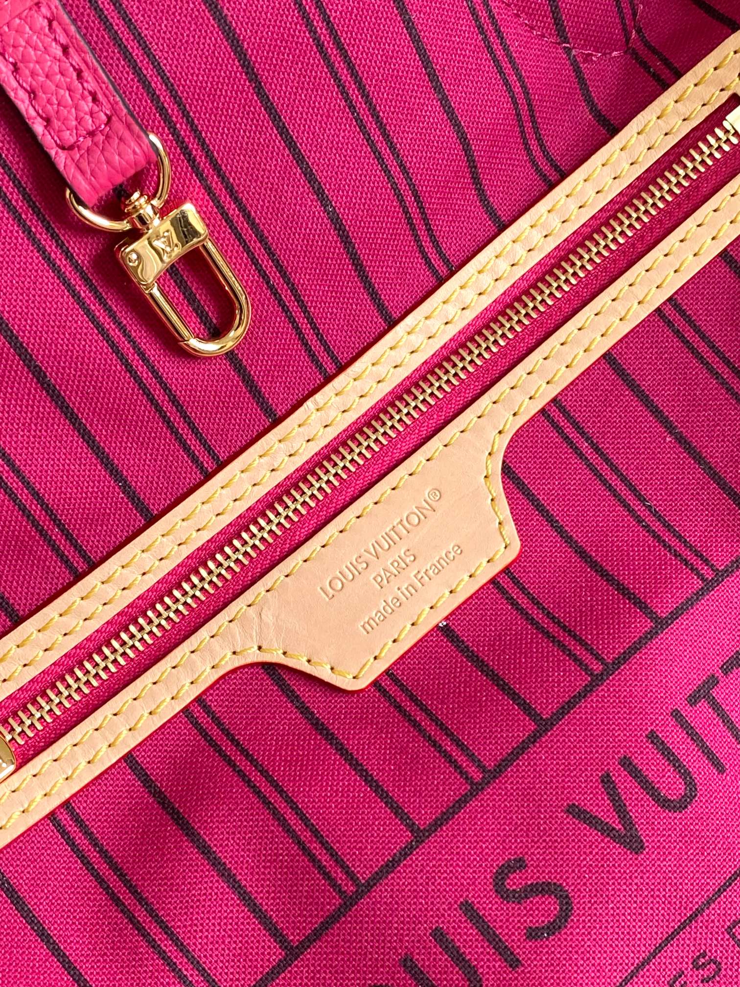 Neverfull MM Damier Azur Canvas Tote Bag - Image 8