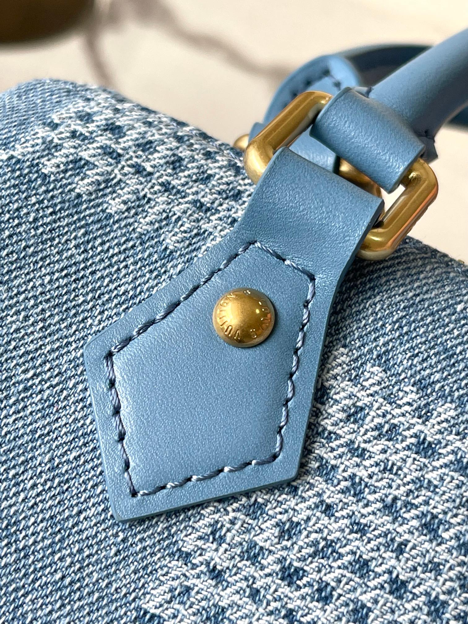 Speedy 18 Bandoulière Denim Handbag - Image 8