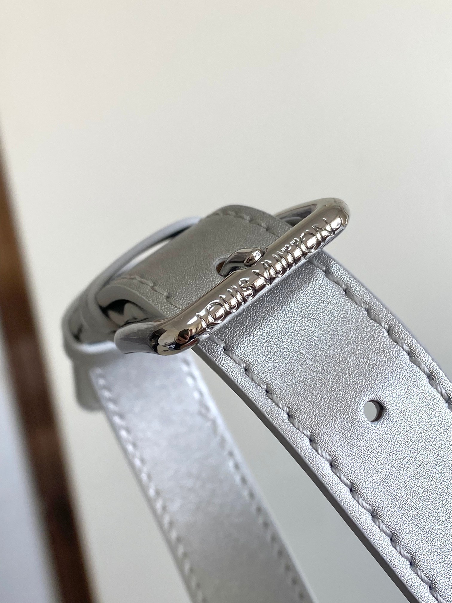 Keepall Bandoulière 45 Travel Bag in Silver Monogram - Image 8