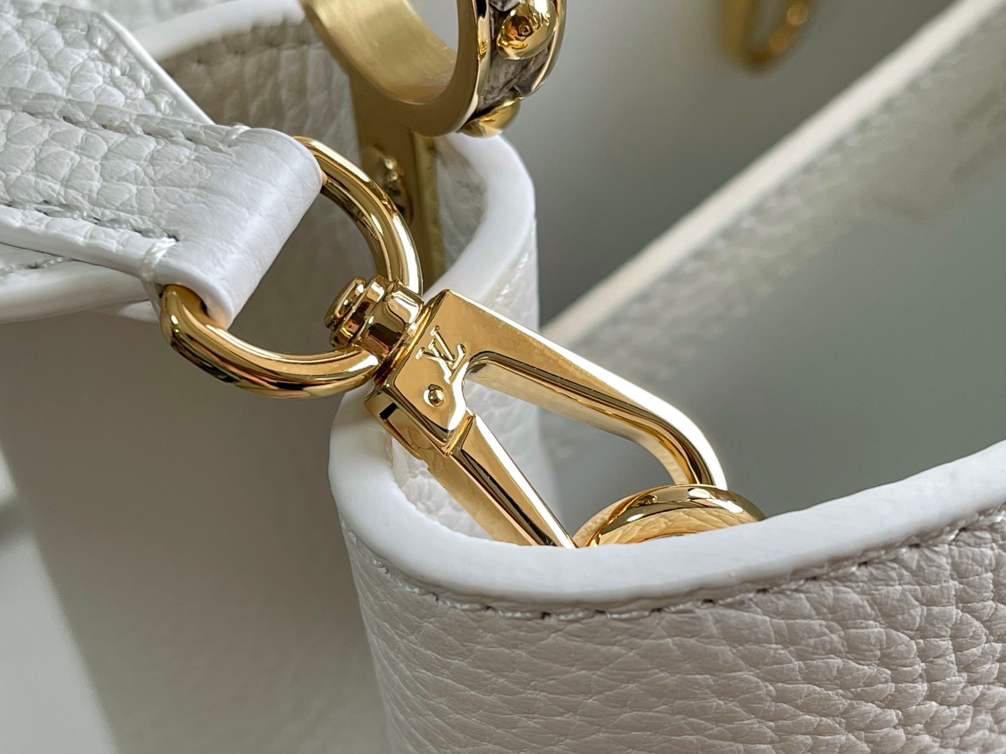 Louis Vuitton Capucines BB Handbag in Taurillon Leather with Python Trim - Image 8