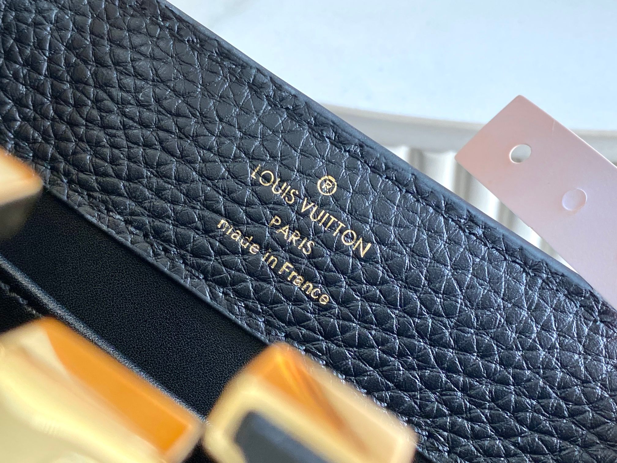 Louis Vuitton Capucines Mini Crossbody Bag M95509 in Black Taurillon Leather with Python Detail - Image 8