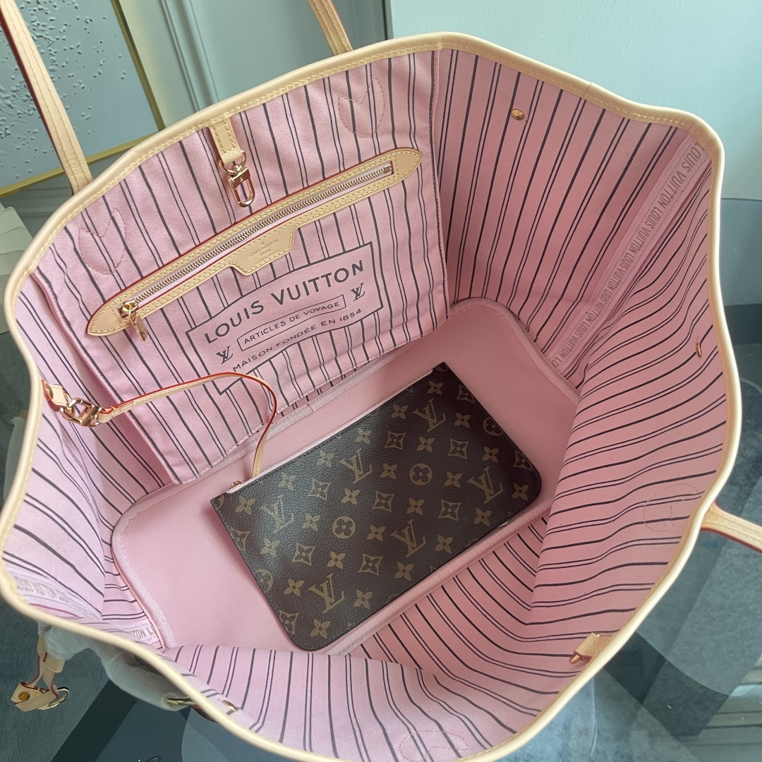 Louis Vuitton Neverfull Large Tote Bag in Damier Azur Canvas - Image 8