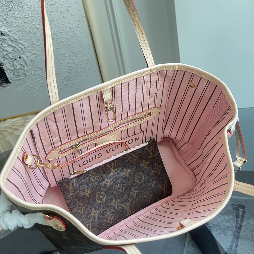 Neverfull PM Tote Bag in Damier Ebene Canvas - Image 8
