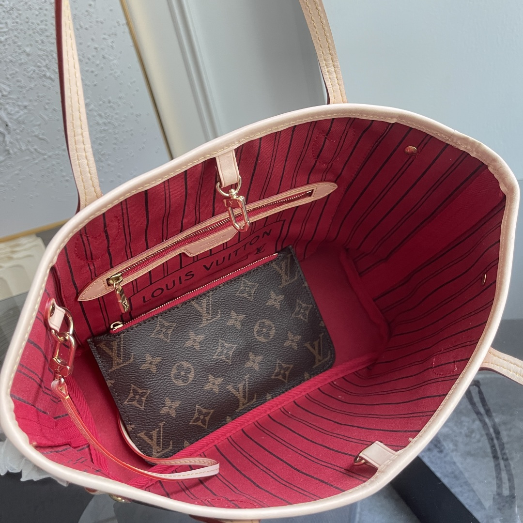 Neverfull PM Tote Bag in Damier Ebene Canvas - Image 8
