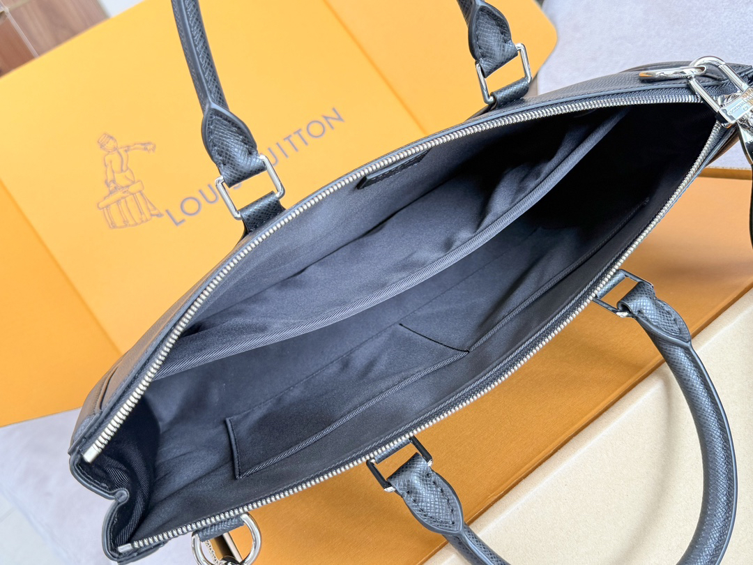 Louis Vuitton Slim Briefcase in Taiga Leather, Model M30810 - Image 8