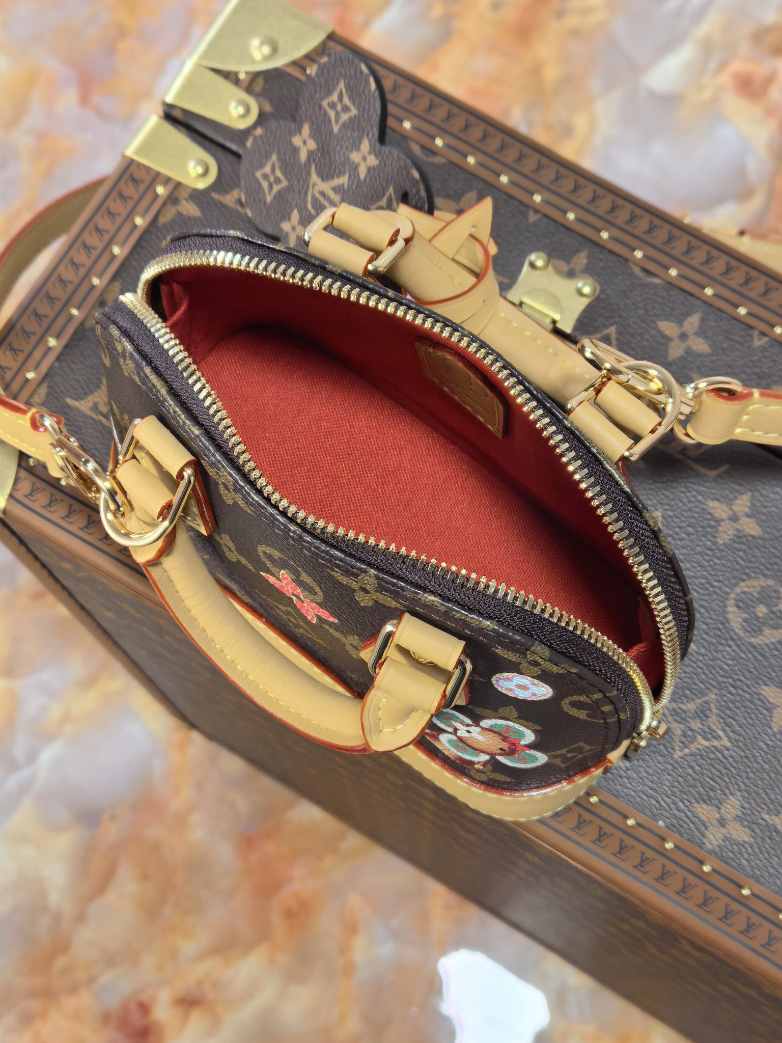 Louis Vuitton Nano Alma Vivienne Christmas Edition Handbag - Image 8